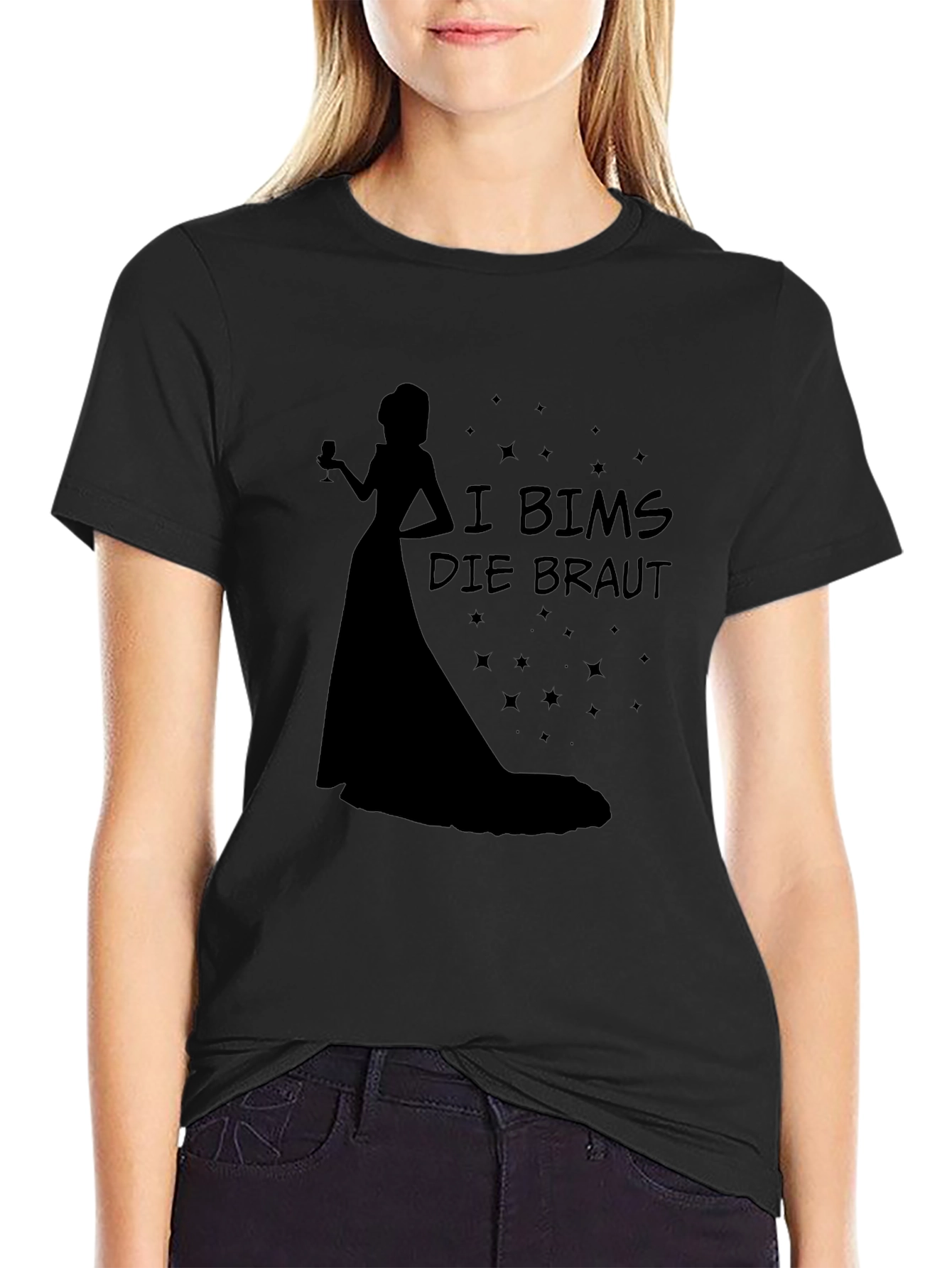 I Bims Die Braut T-Shirt - Black