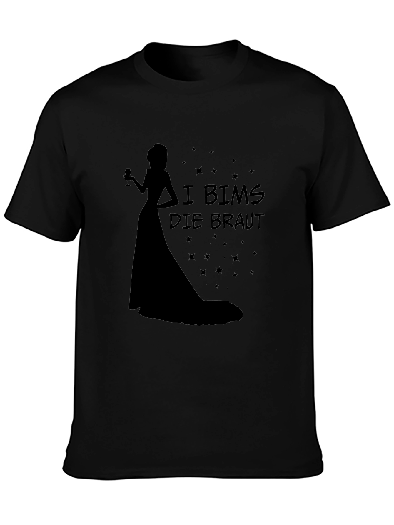I Bims Die Braut T-Shirt - Black