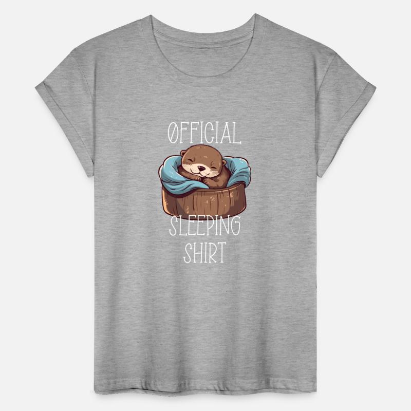 Official sleeping pajama shirt sea otter