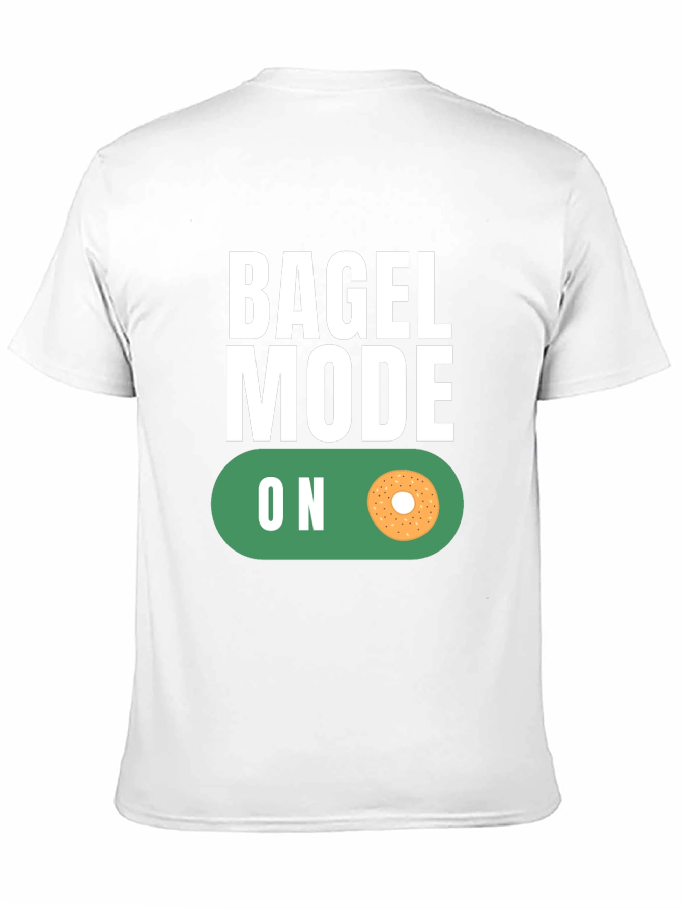 Bagel Mode On Graphic Tee - Black