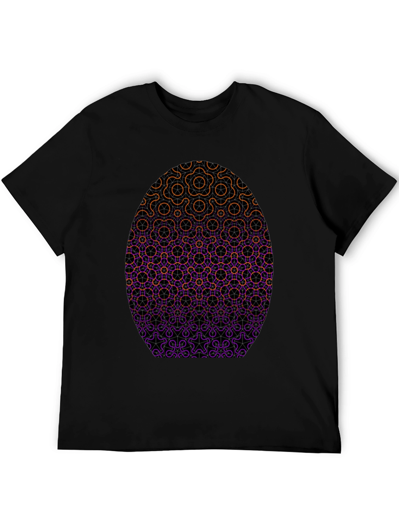 Geometric Egg Graphic Tee - Stylish Casual Wear