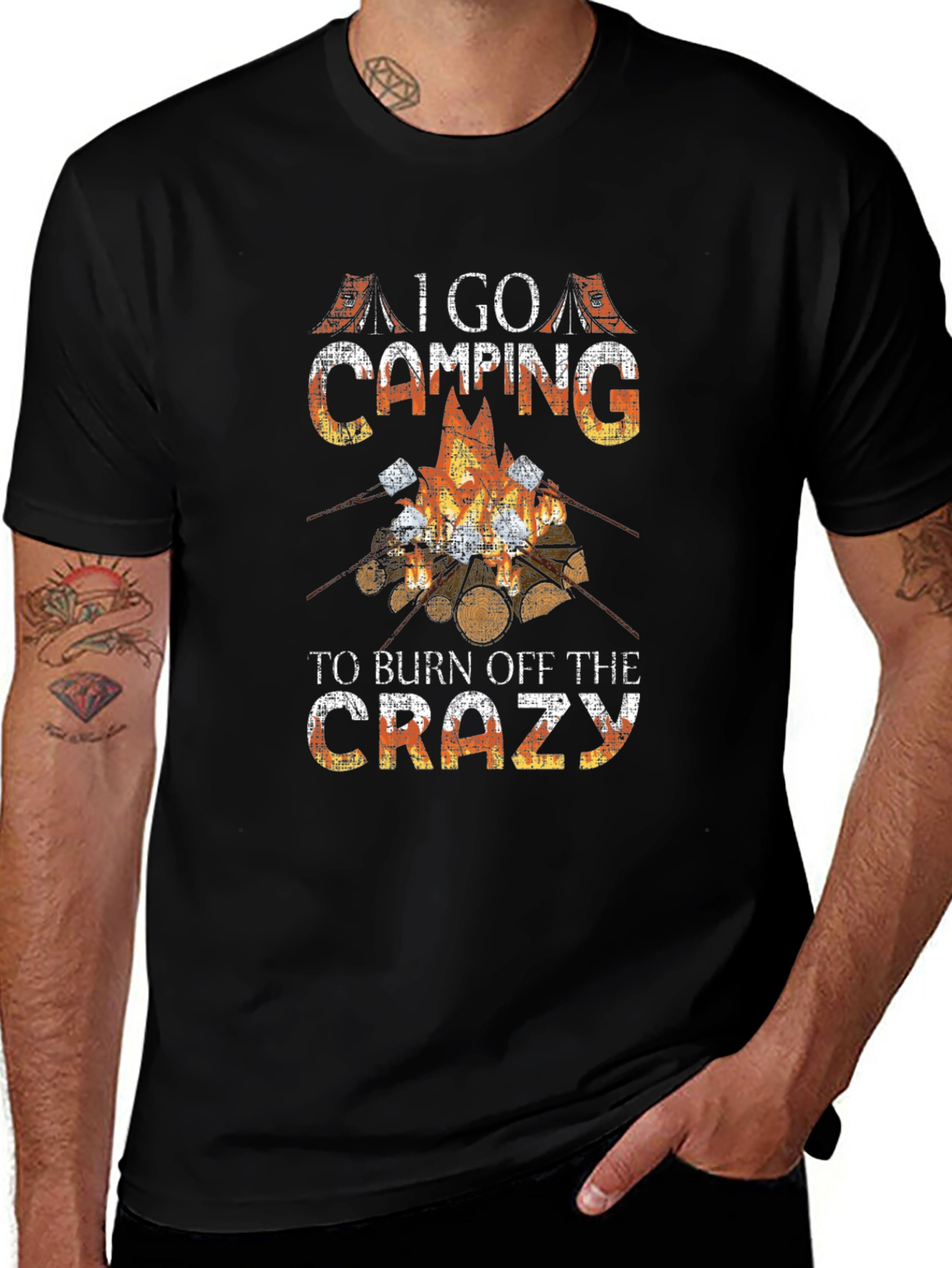 Camping Lover T-Shirt: Burn Off The Crazy