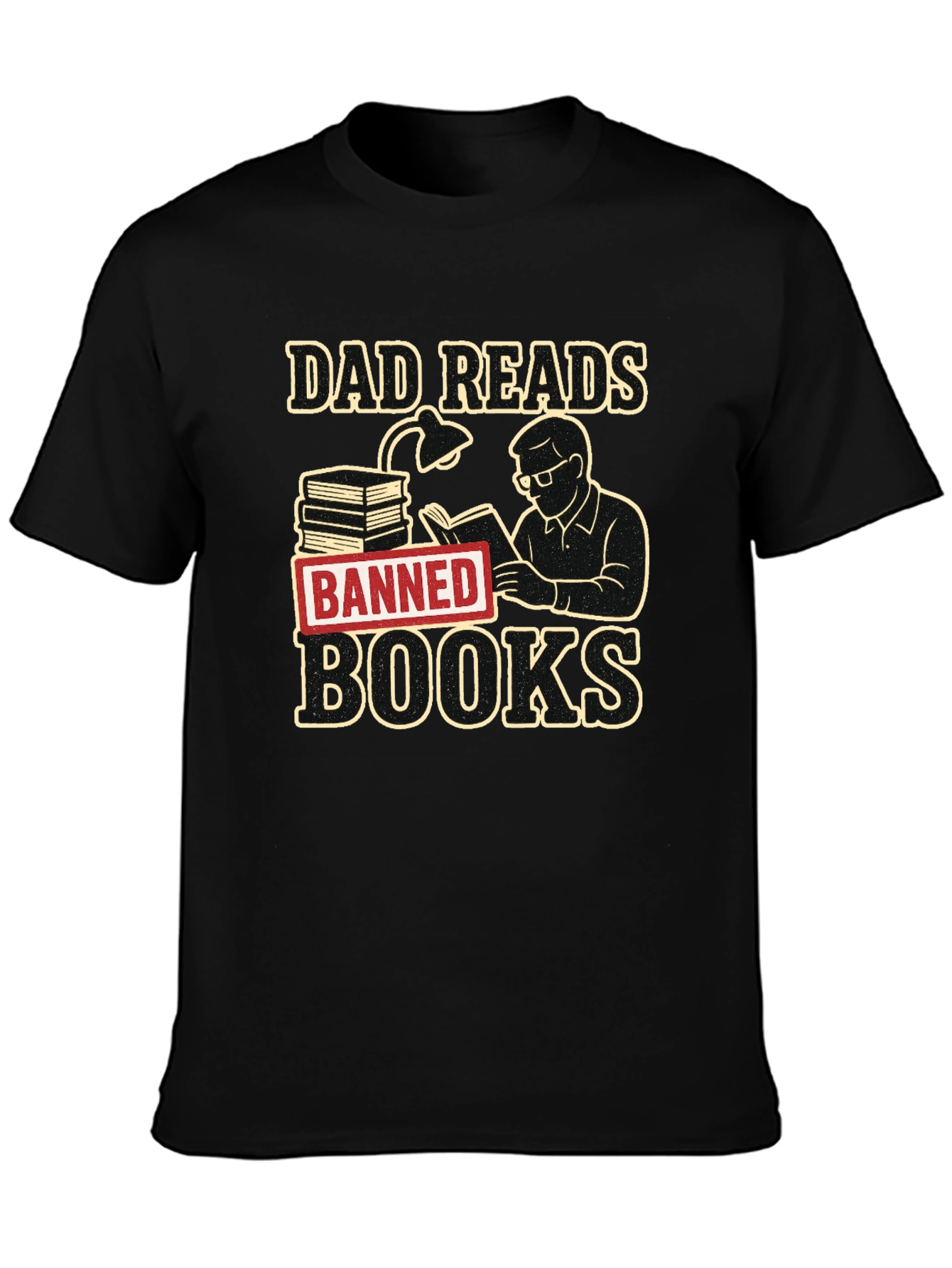 Dad Reads Banned Books Graphic Tee