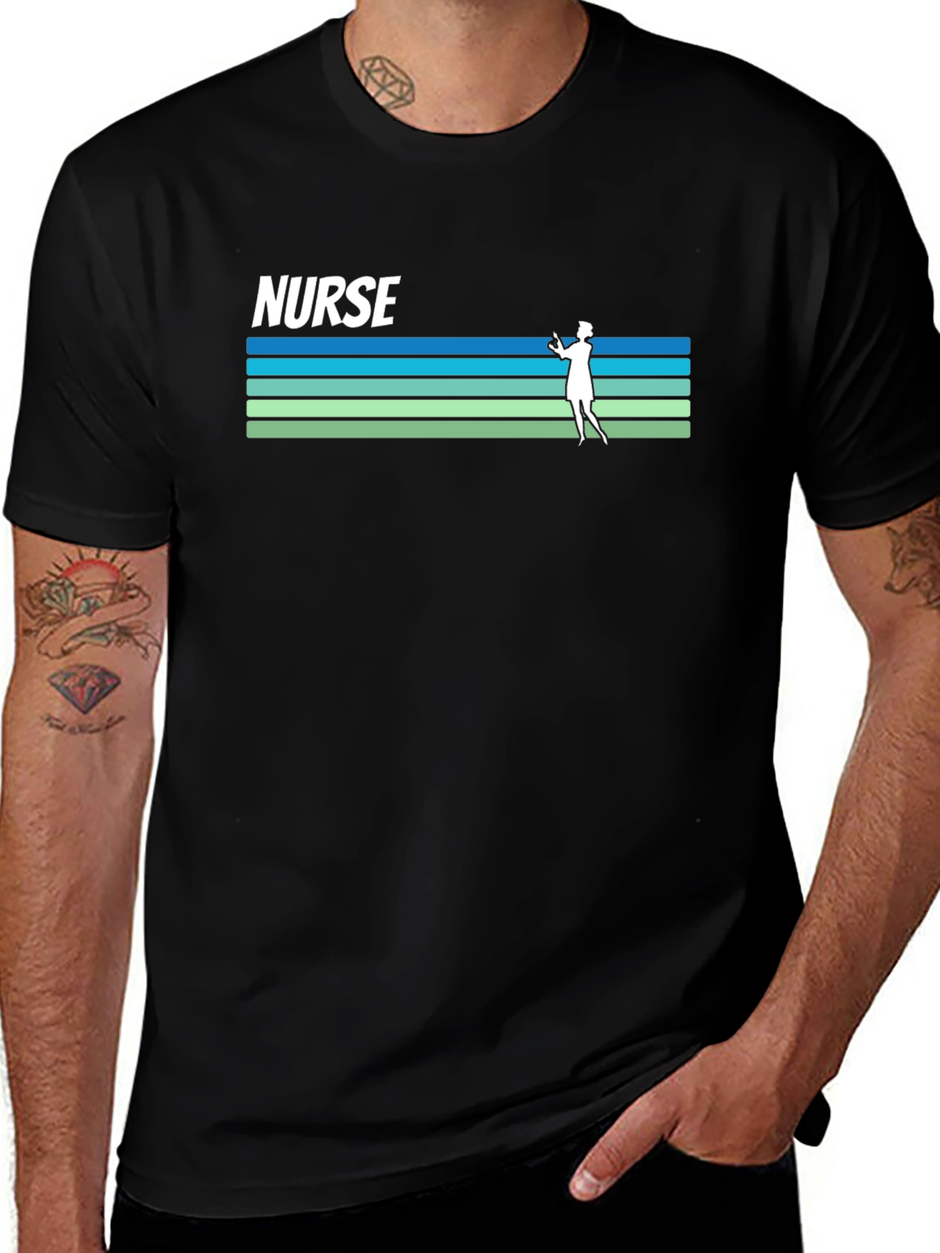 Nurse Graphic Tee - Black