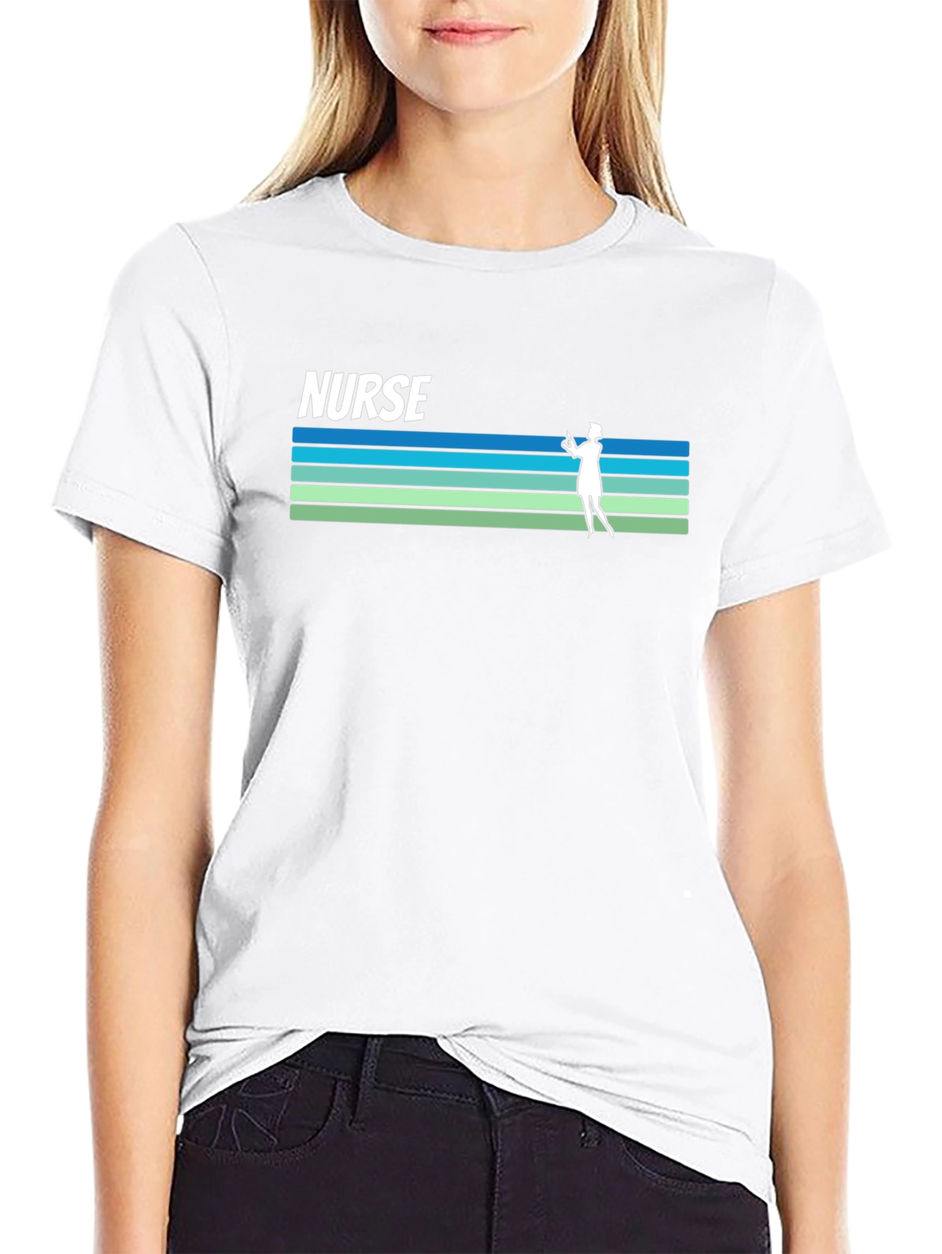 Nurse Graphic Tee - Black