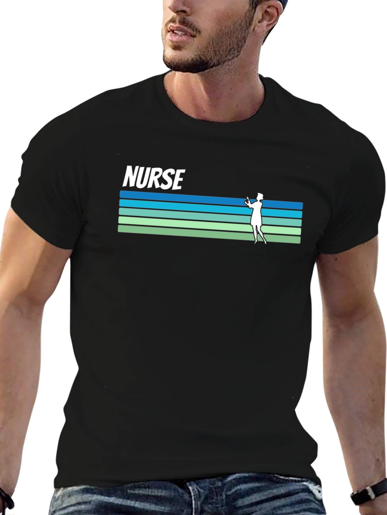 Nurse Graphic Tee - Black
