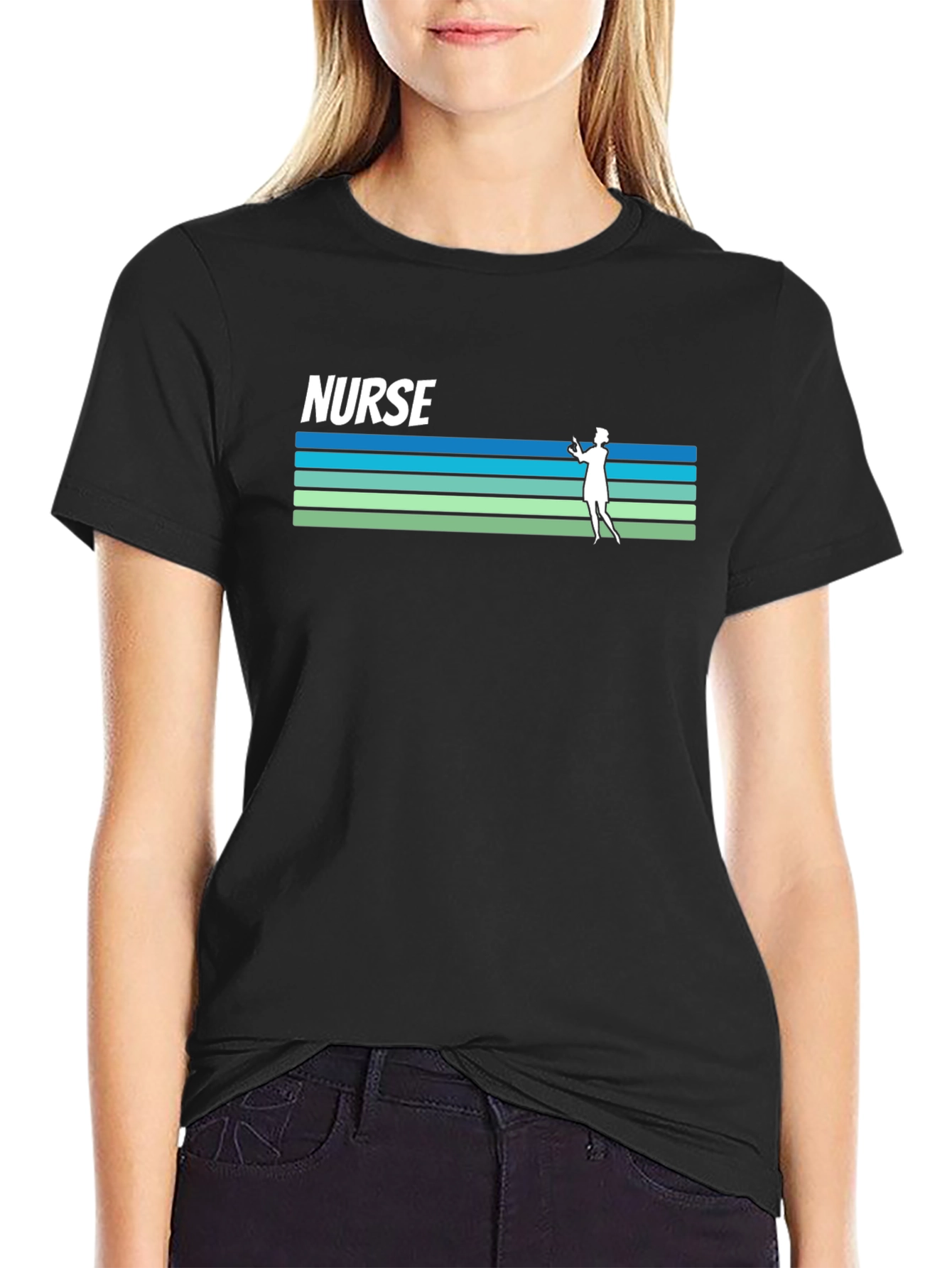 Nurse Graphic Tee - Black