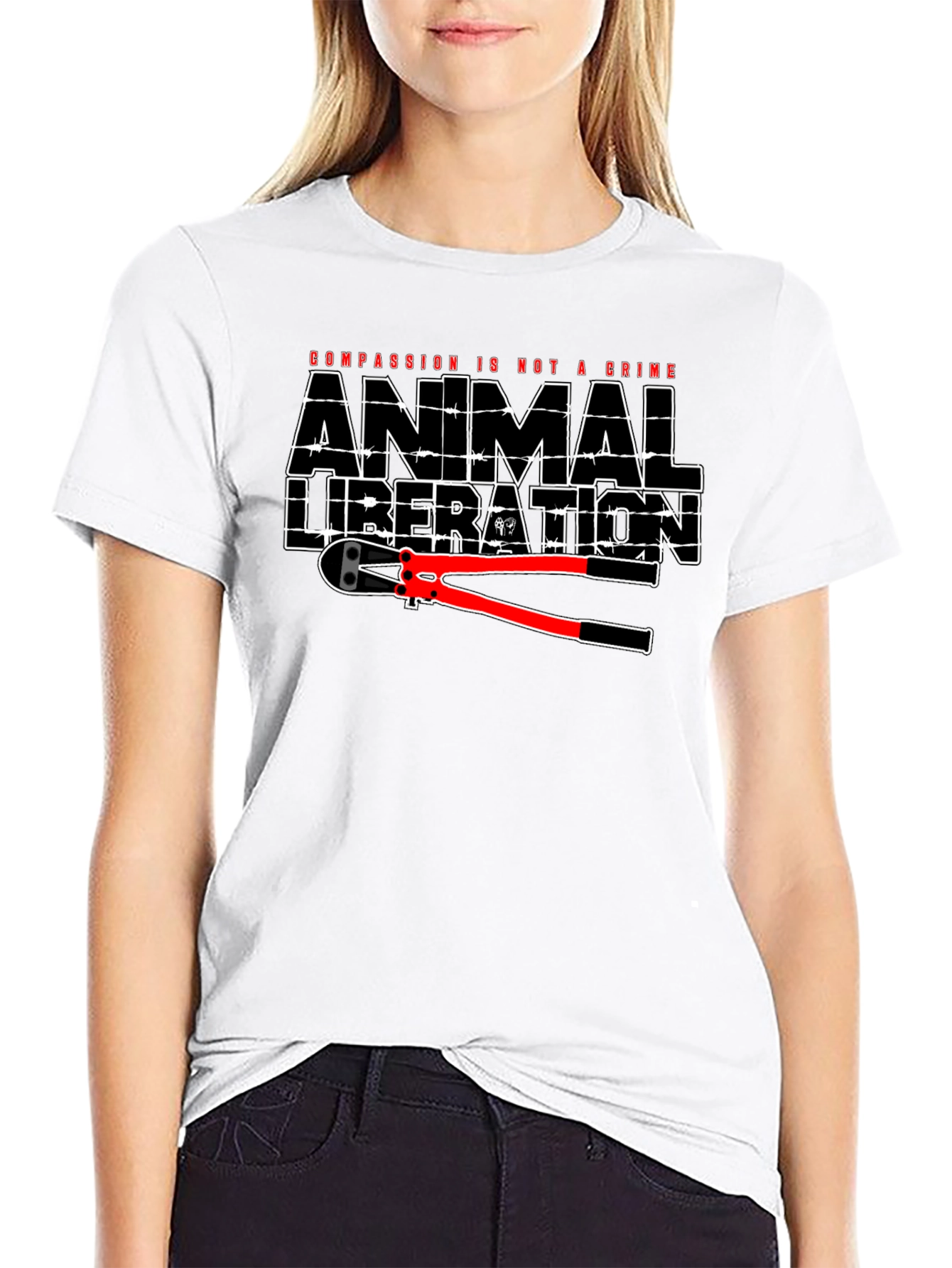 Animal Liberation T-Shirt - Compassion Not a Crime
