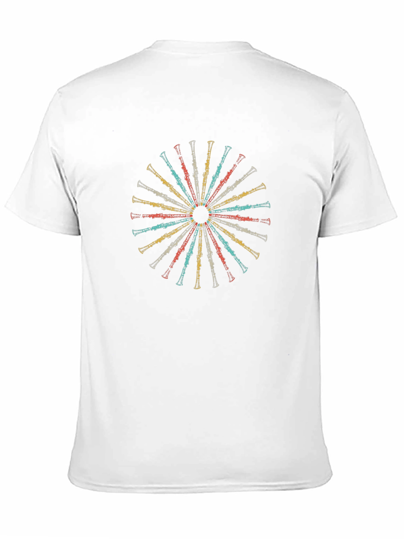 Retro Clarinet Wheel Graphic Tee