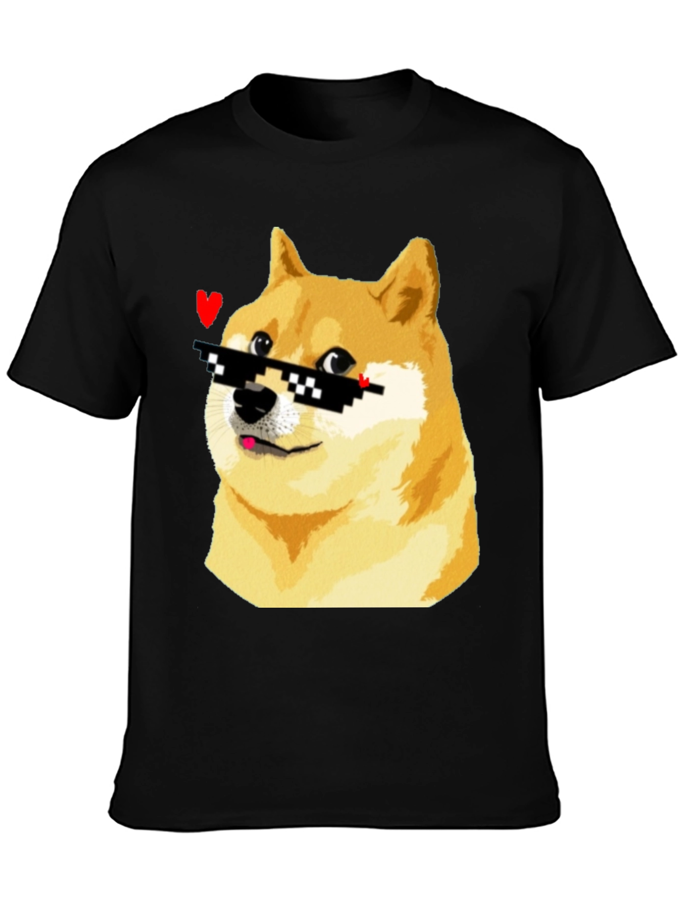 Doge Meme T-Shirt - Deal With It Sunglasses!