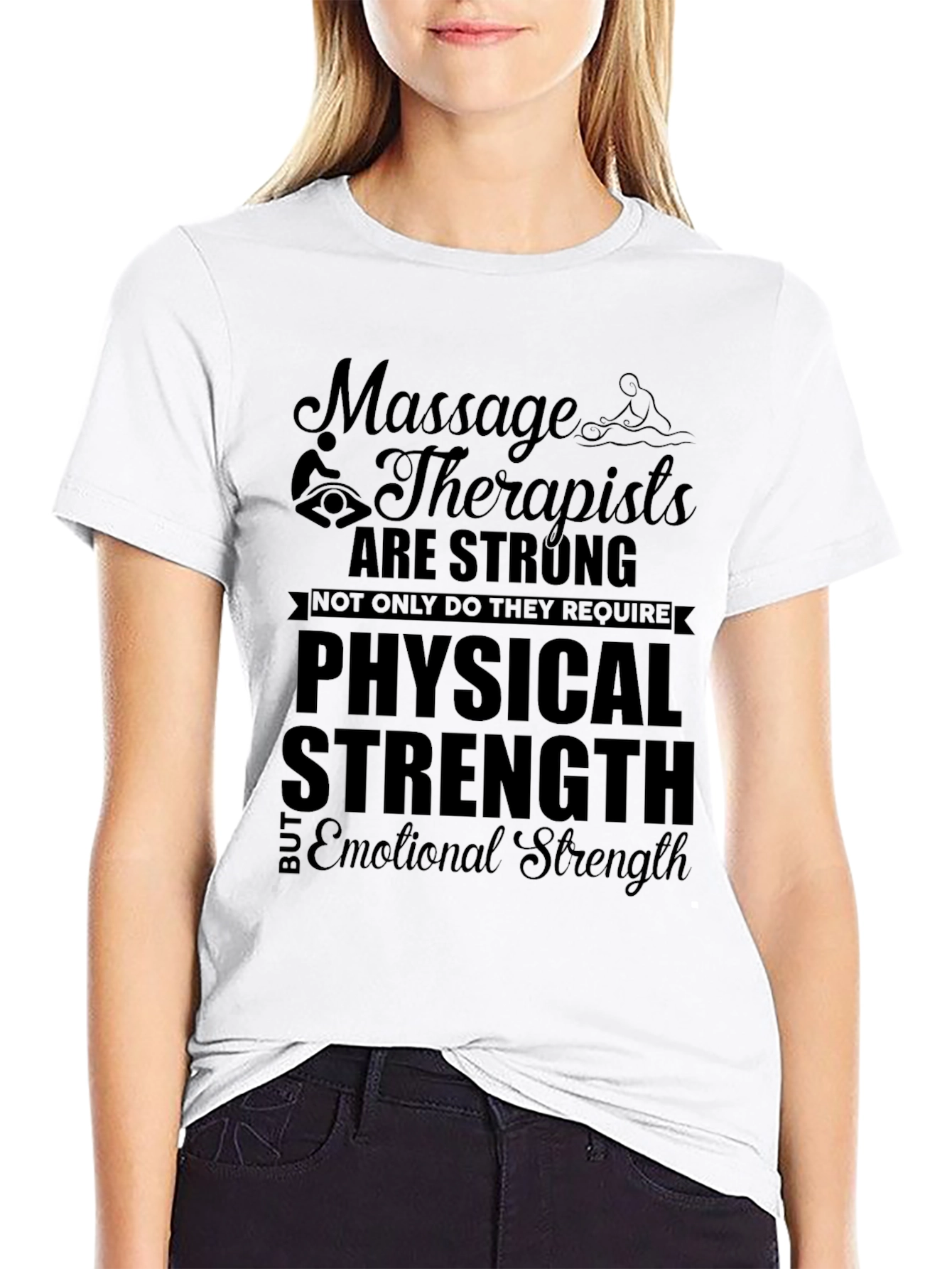 Massage Therapist Strong Graphic T-Shirt