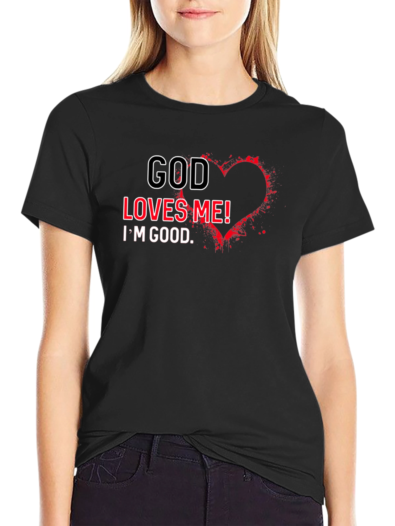 God Loves Me T-Shirt - Christian Faith Tee