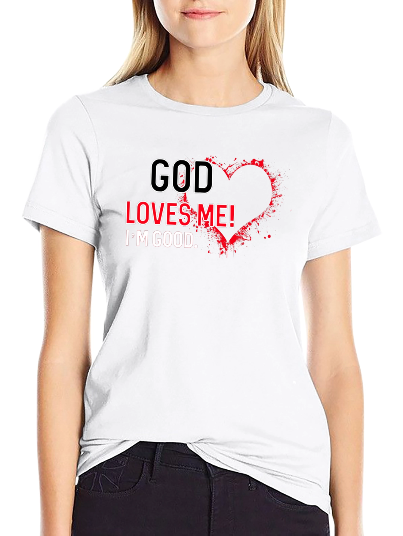 God Loves Me T-Shirt - Christian Faith Tee