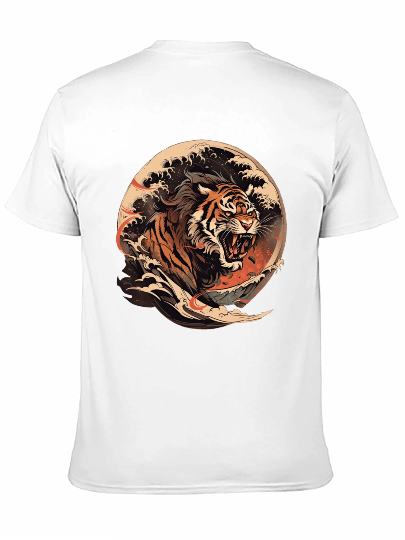 Tiger Wave Graphic T-Shirt