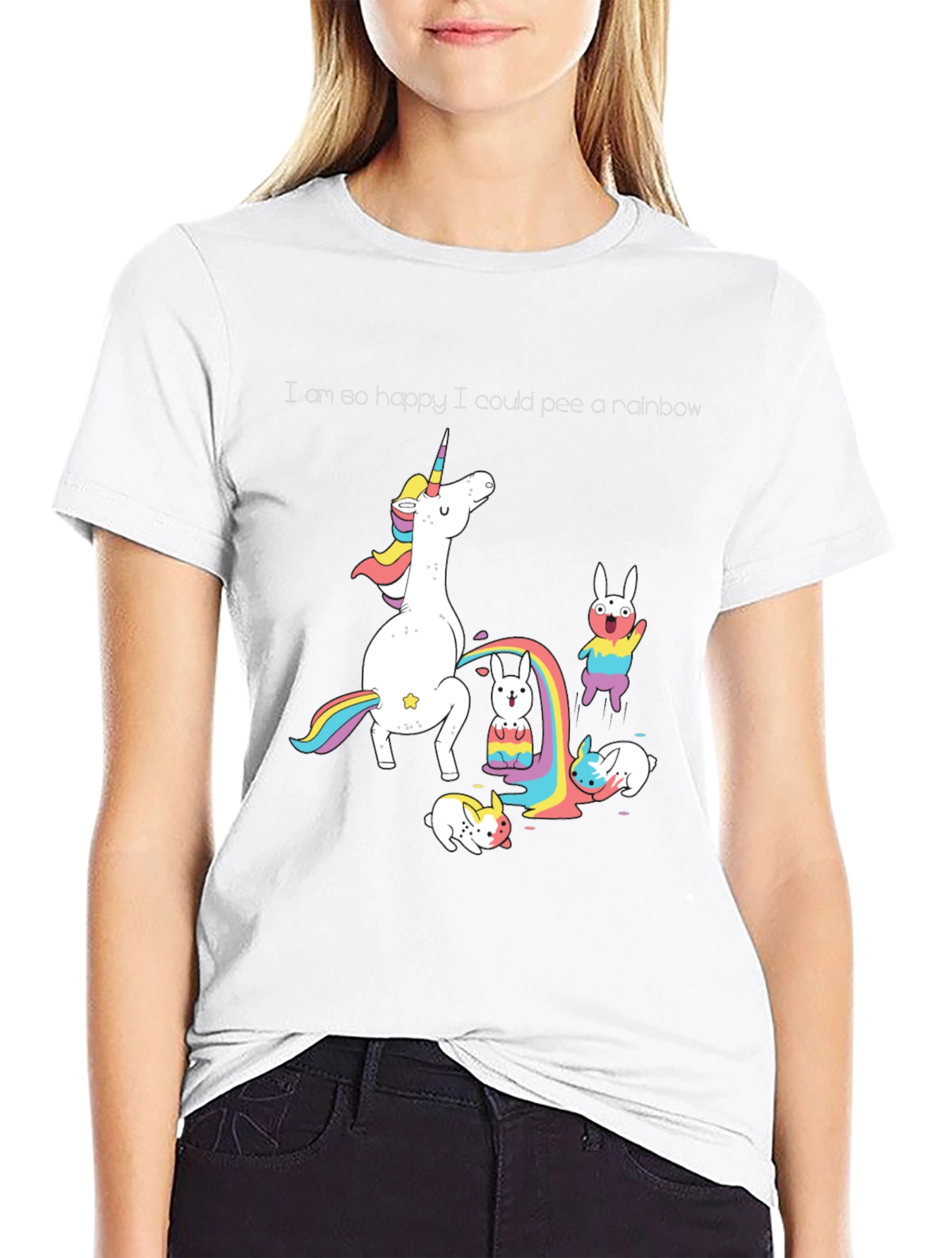 Unicorn Rainbow Pee T-Shirt