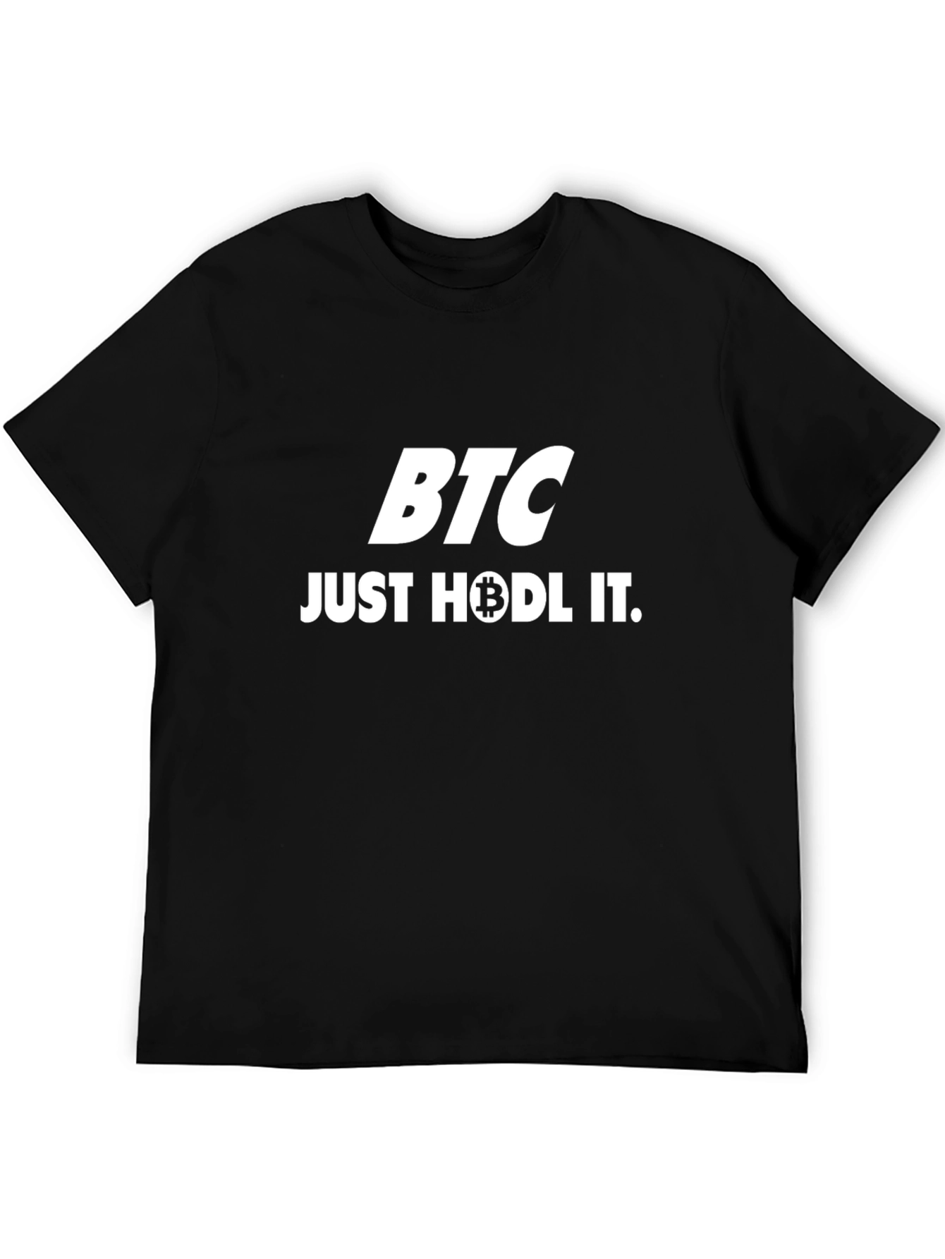 BTC Just Hodl It Black T-Shirt