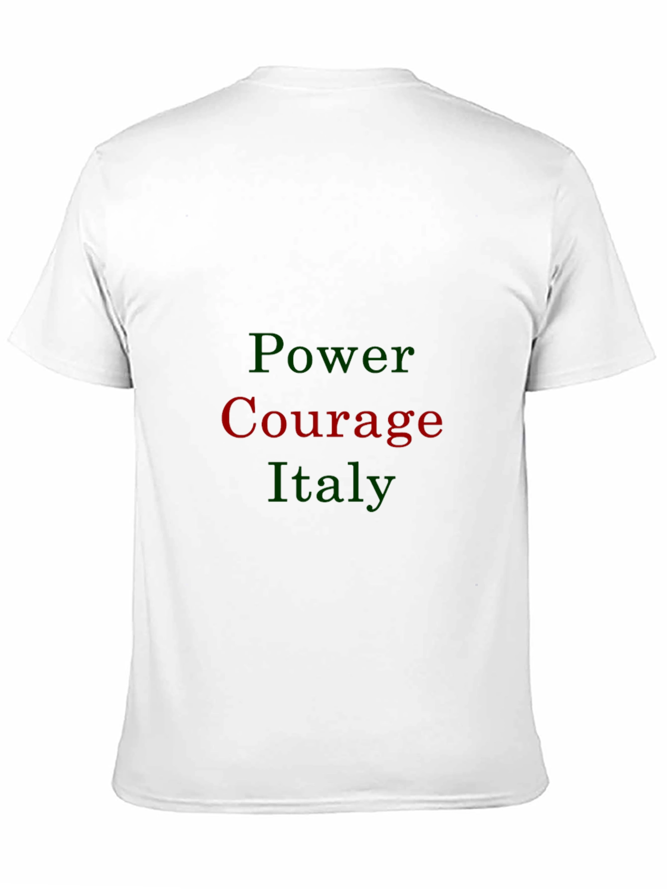 Power Courage Italy Graphic T-Shirt