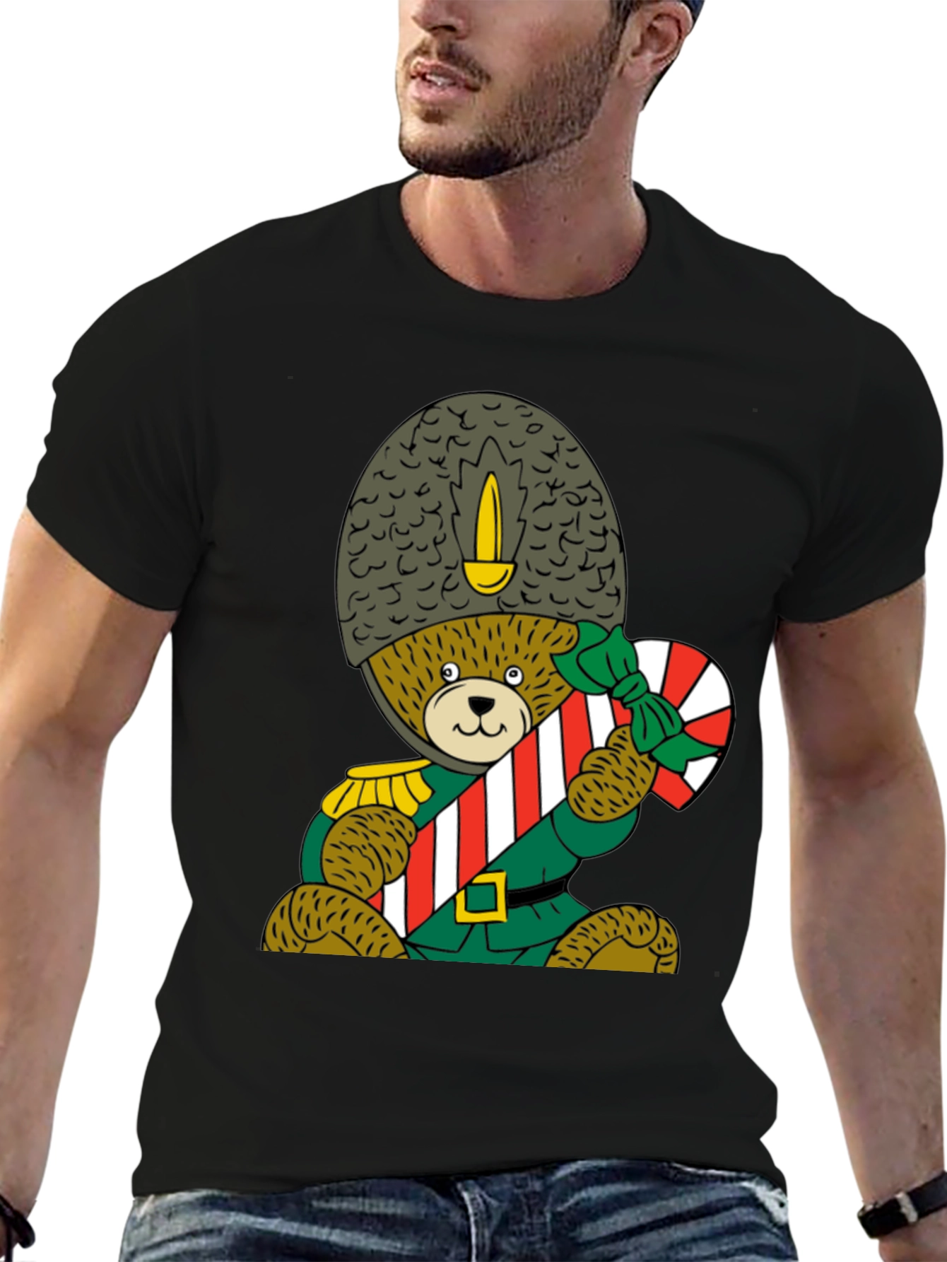 Holiday Teddy Bear Soldier Graphic Tee