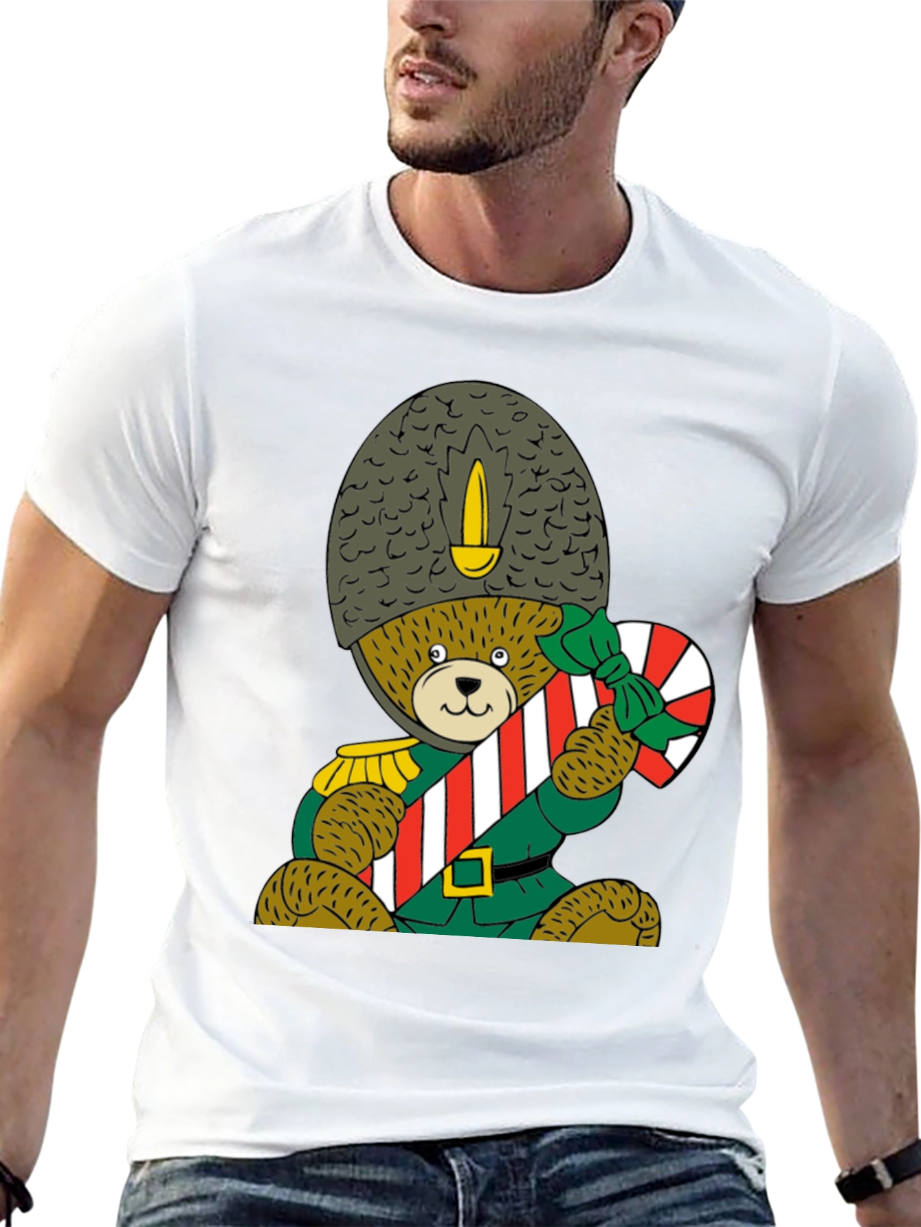 Holiday Teddy Bear Soldier Graphic Tee
