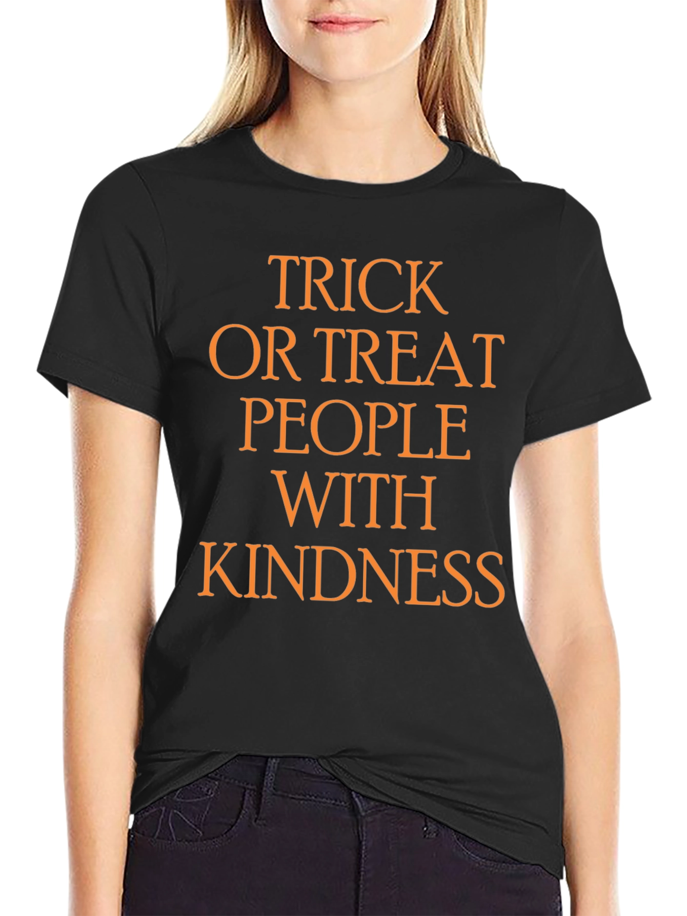 Trick or Treat People With Kindness Halloween T-Shirt