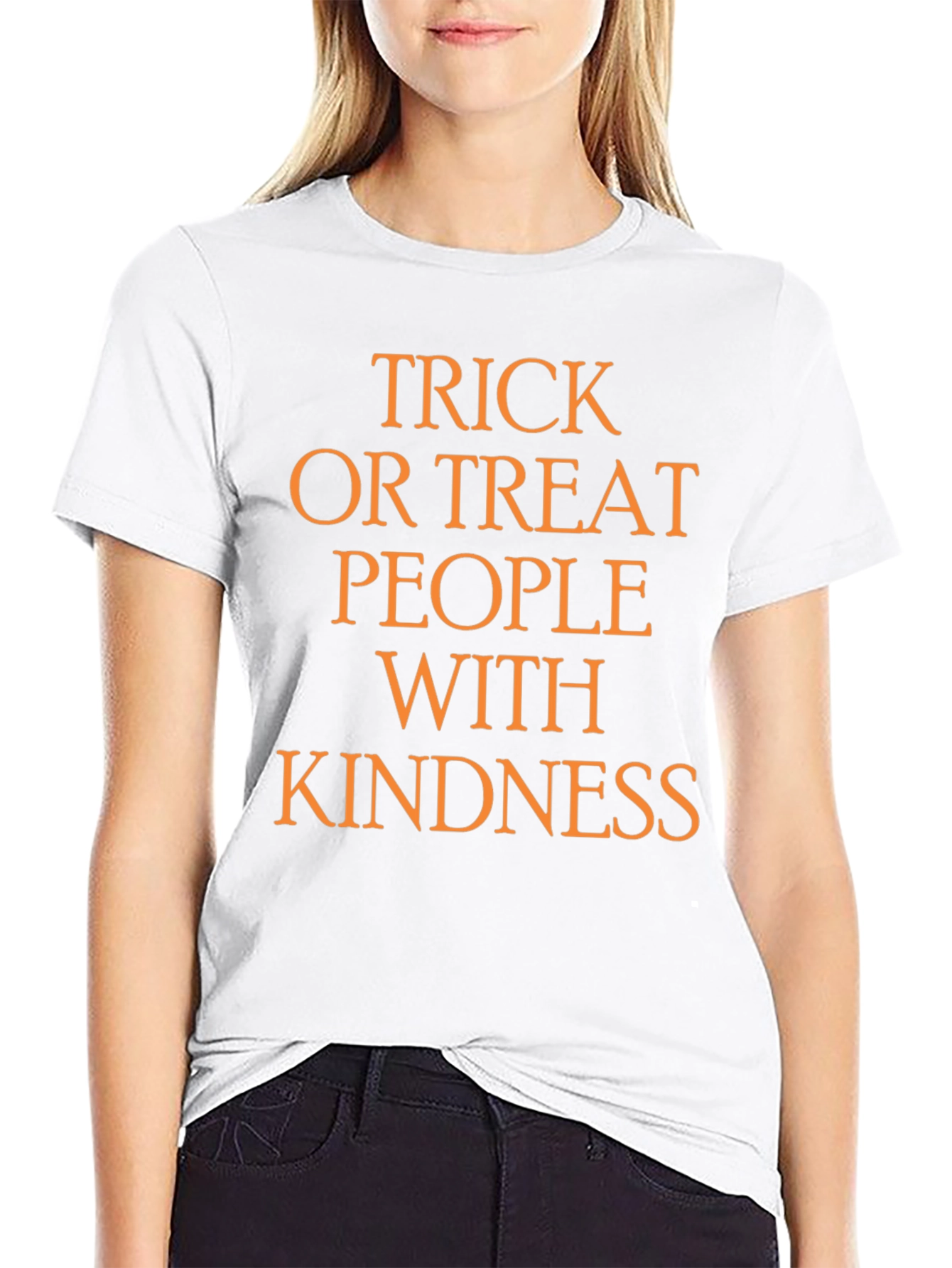 Trick or Treat People With Kindness Halloween T-Shirt