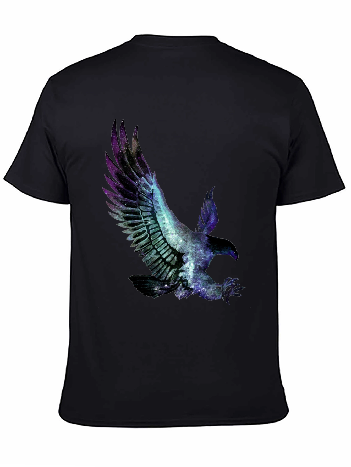 Galaxy Eagle Graphic Tee - Black T-Shirt