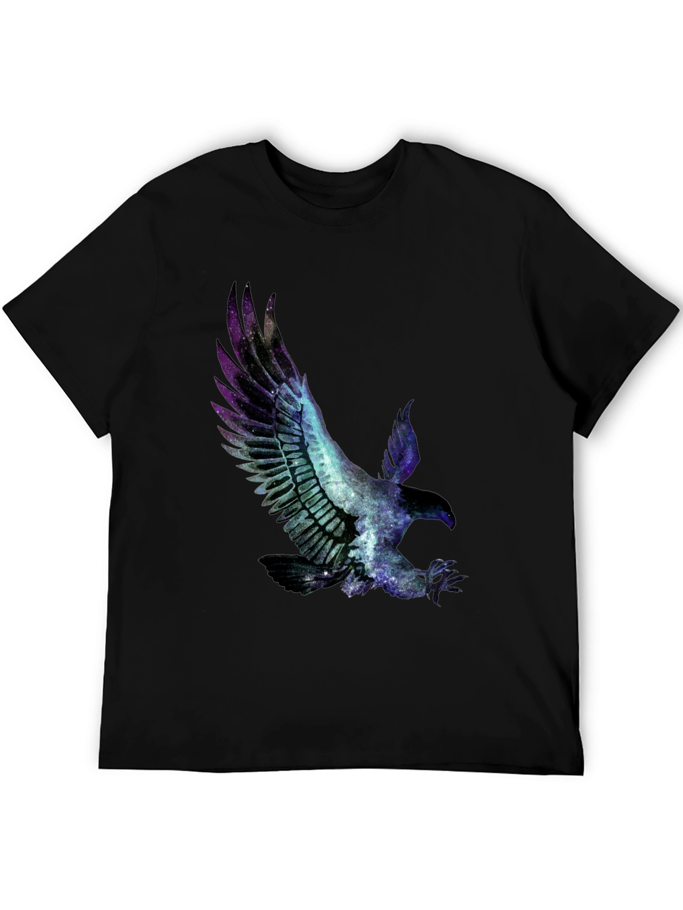 Galaxy Eagle Graphic Tee - Black T-Shirt