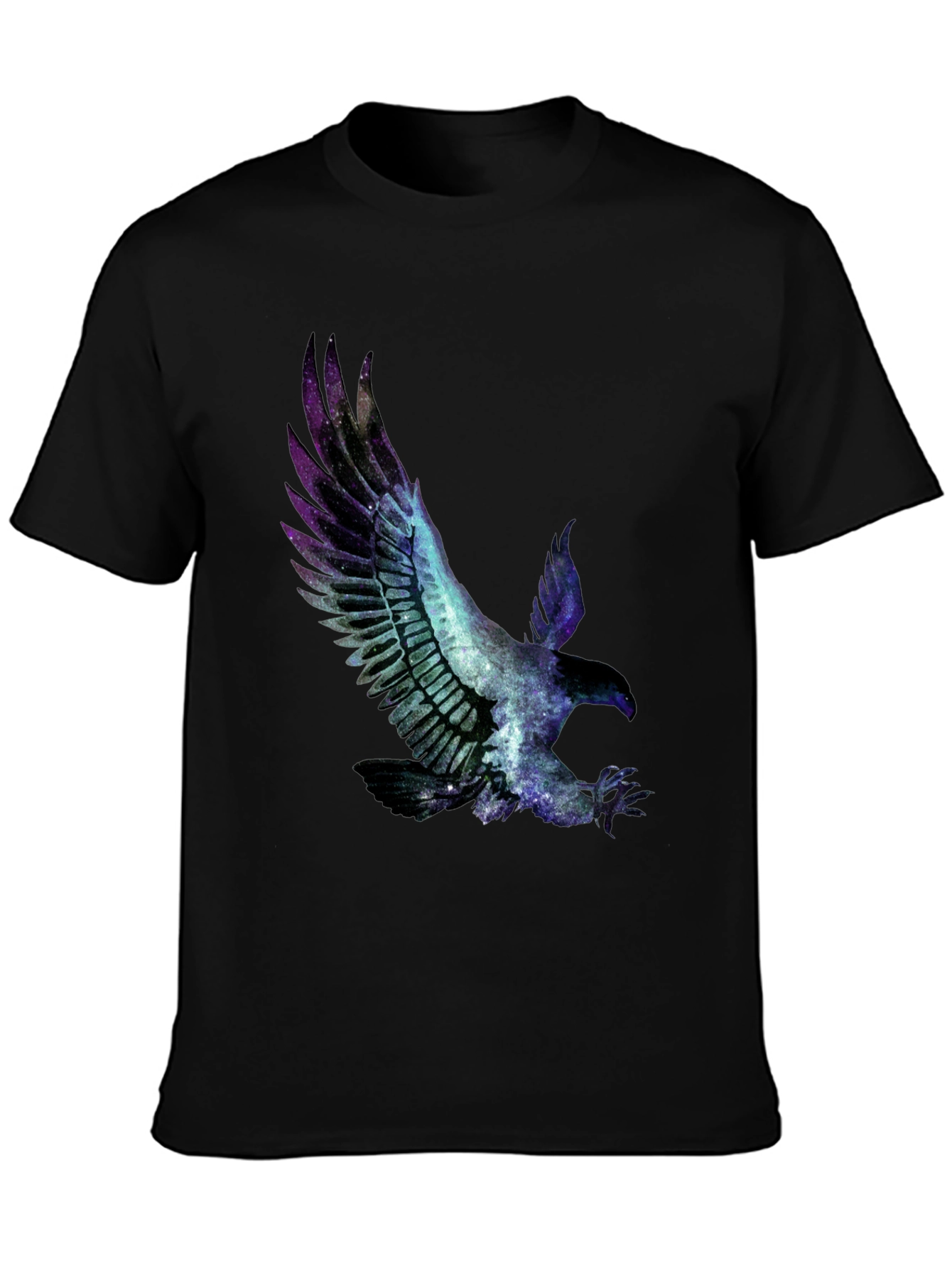 Galaxy Eagle Graphic Tee - Black T-Shirt