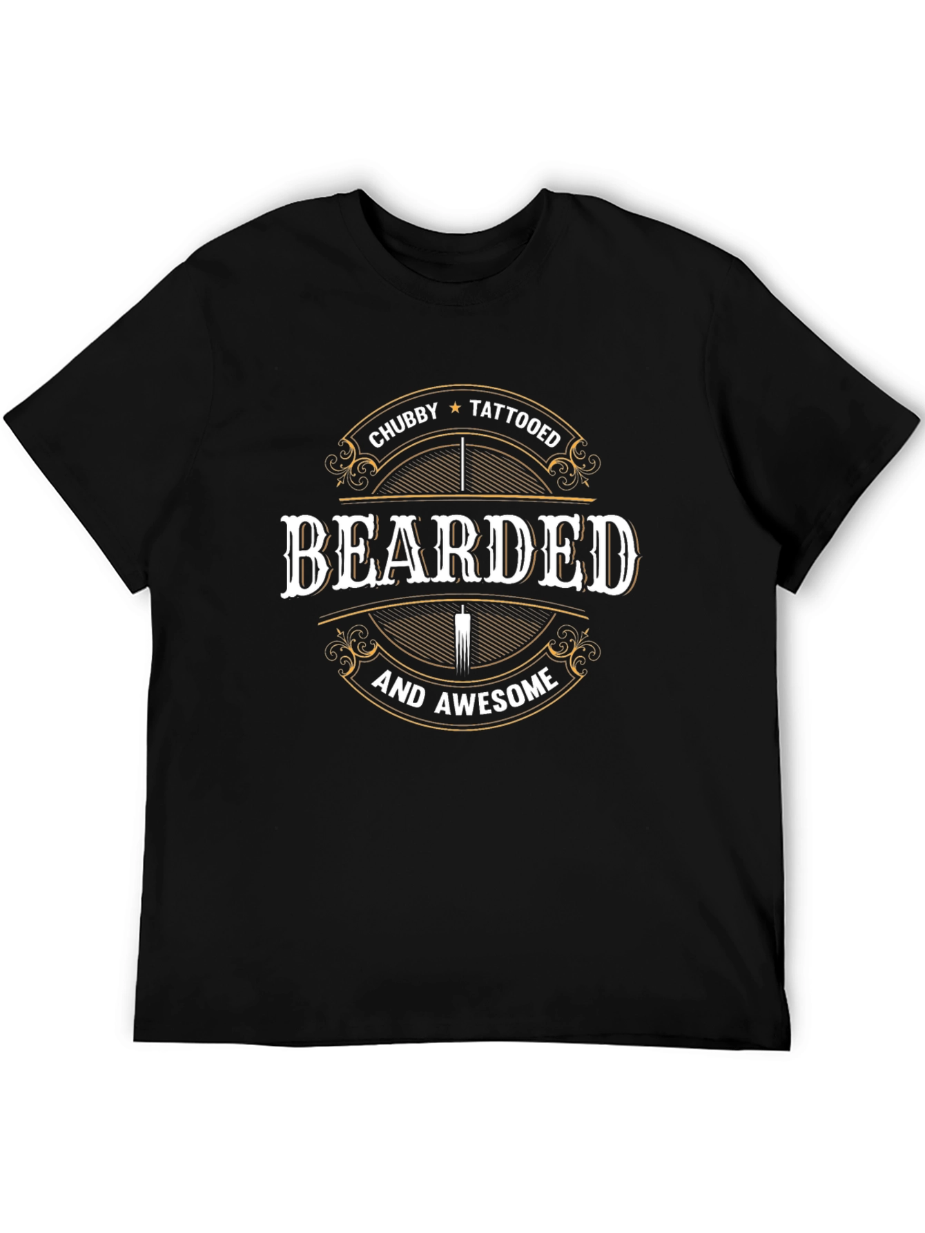 Bearded Chubby Tattooed Awesome T-Shirt