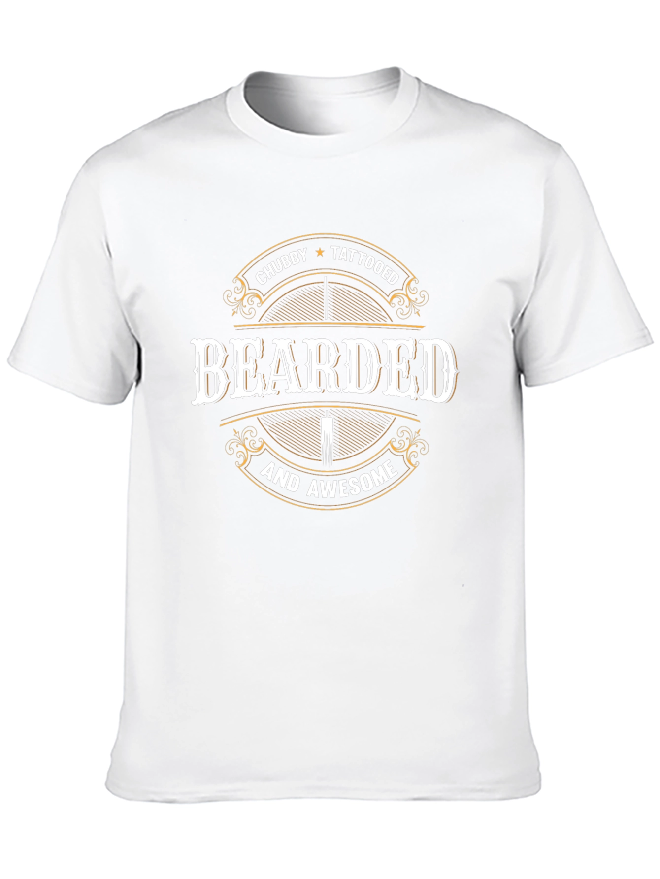 Bearded Chubby Tattooed Awesome T-Shirt