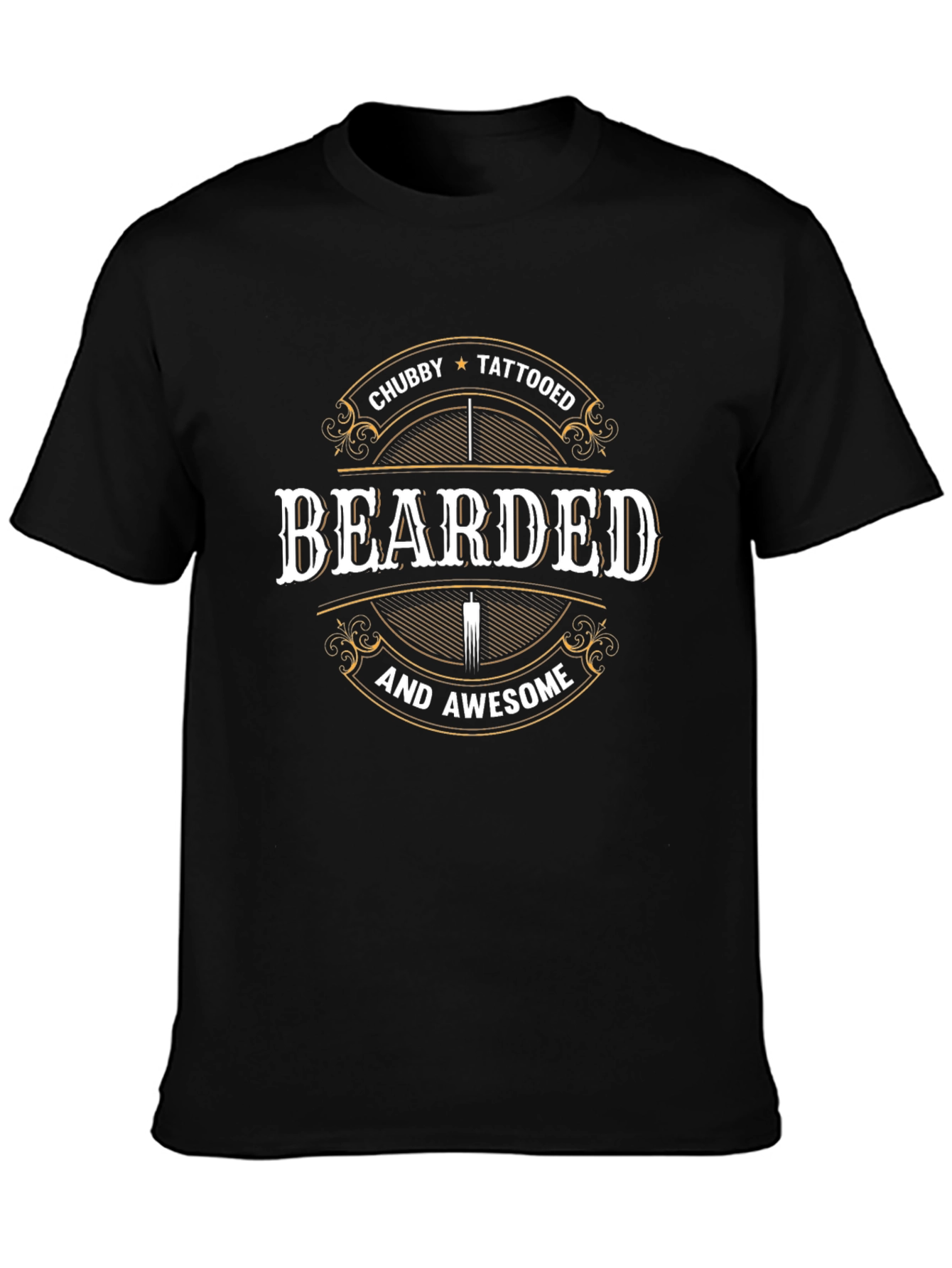 Bearded Chubby Tattooed Awesome T-Shirt