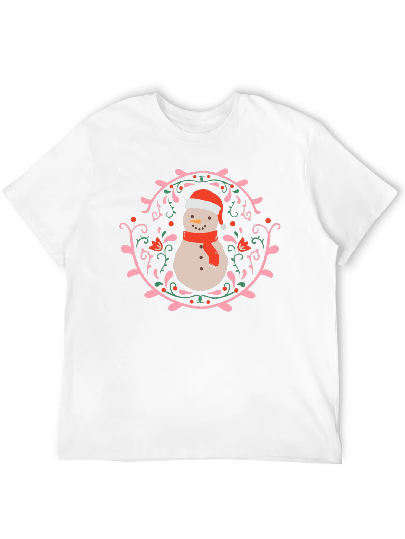 Festive Snowman T-Shirt - Holiday Graphic Tee