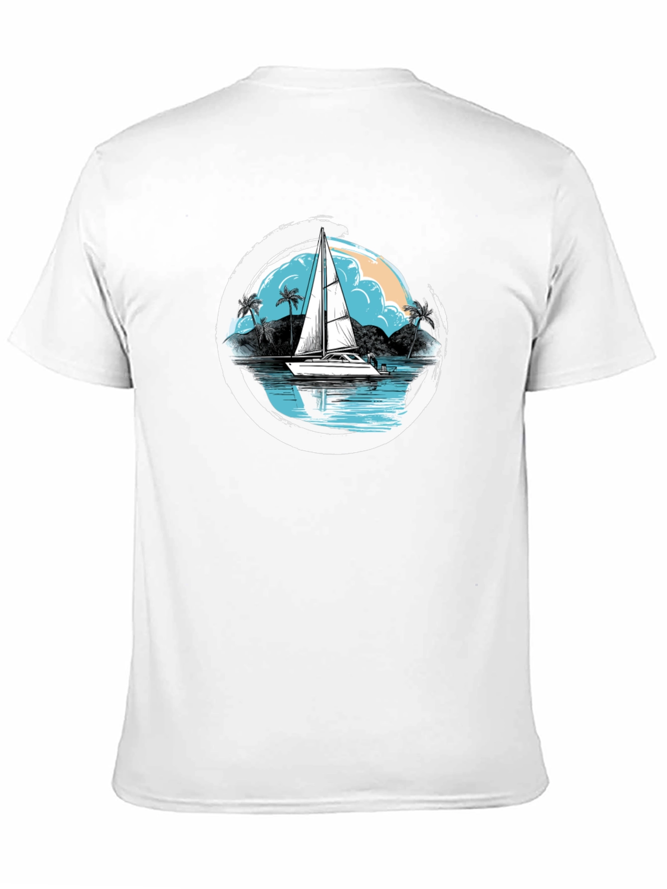 Sailboat Graphic T-Shirt - Island Vibes