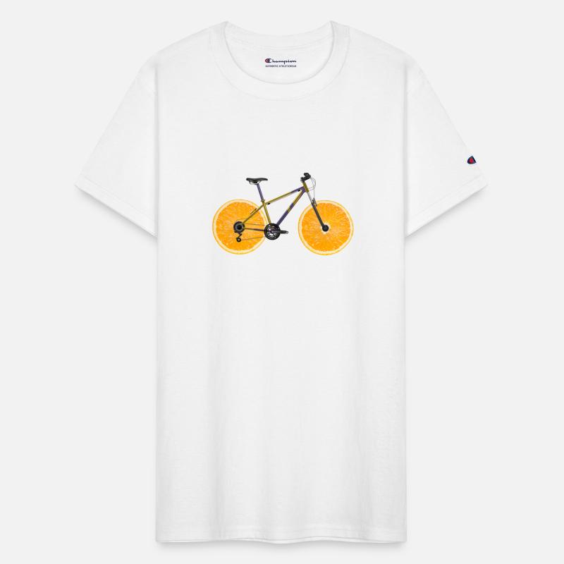 Orange Bike Wheel Cyclist Mountain Bike