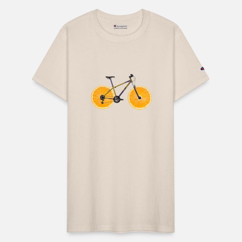 Orange Bike Wheel Cyclist Mountain Bike