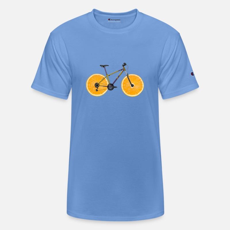 Orange Bike Wheel Cyclist Mountain Bike