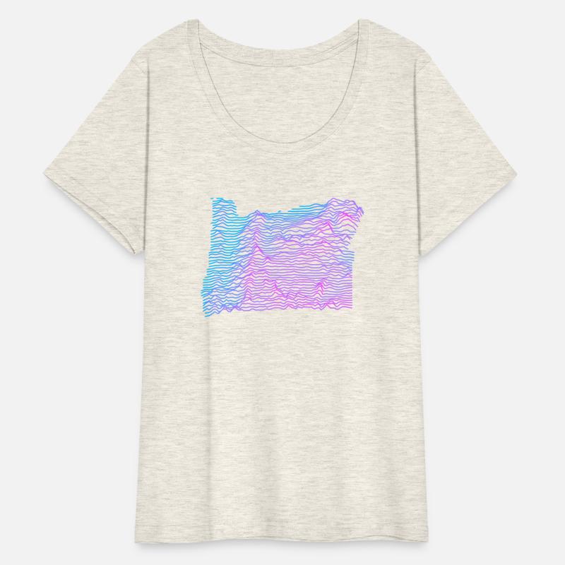 Oregon Division Topographic Elevation Map Of
