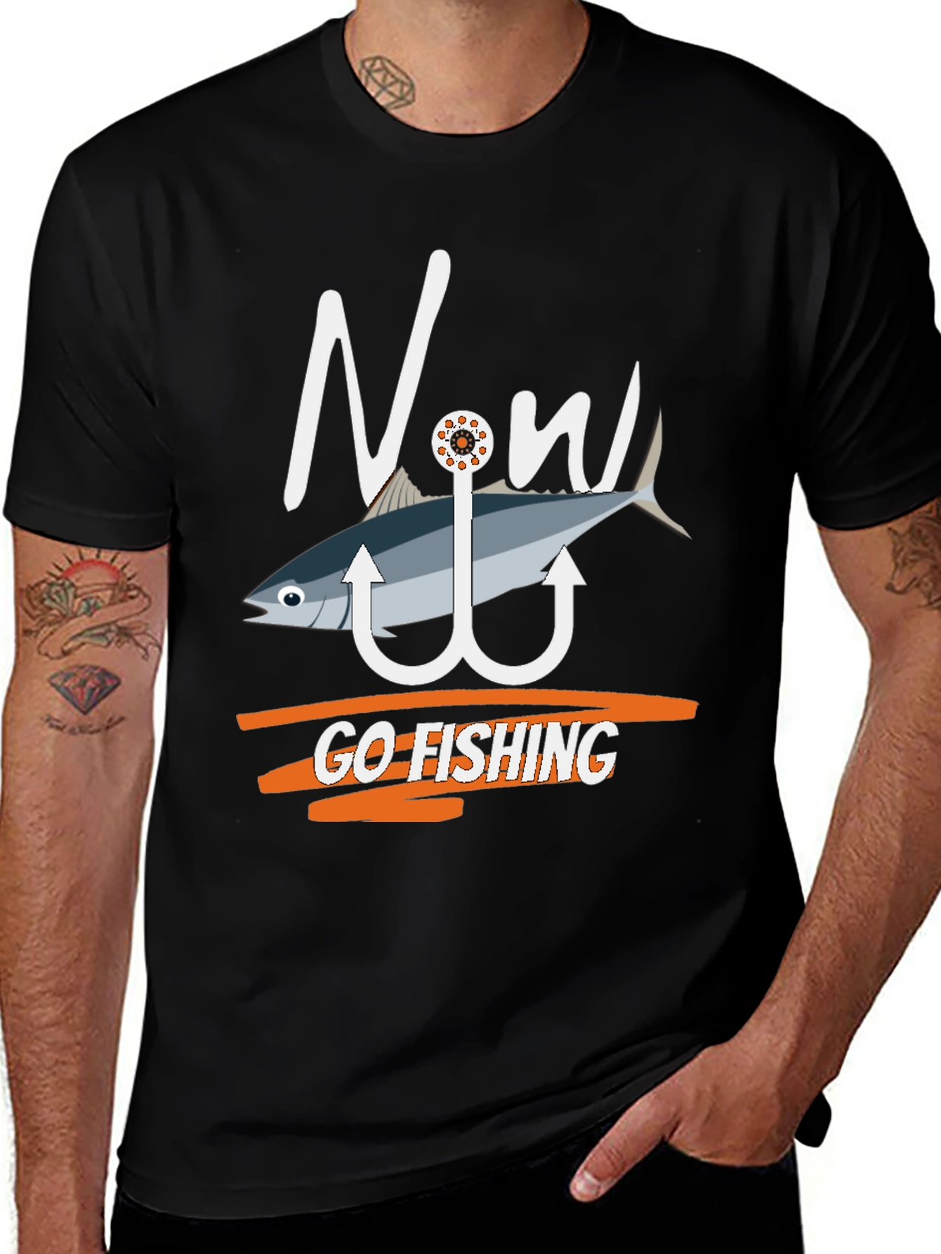 Now Go Fishing Tee - Fun Angler T-Shirt