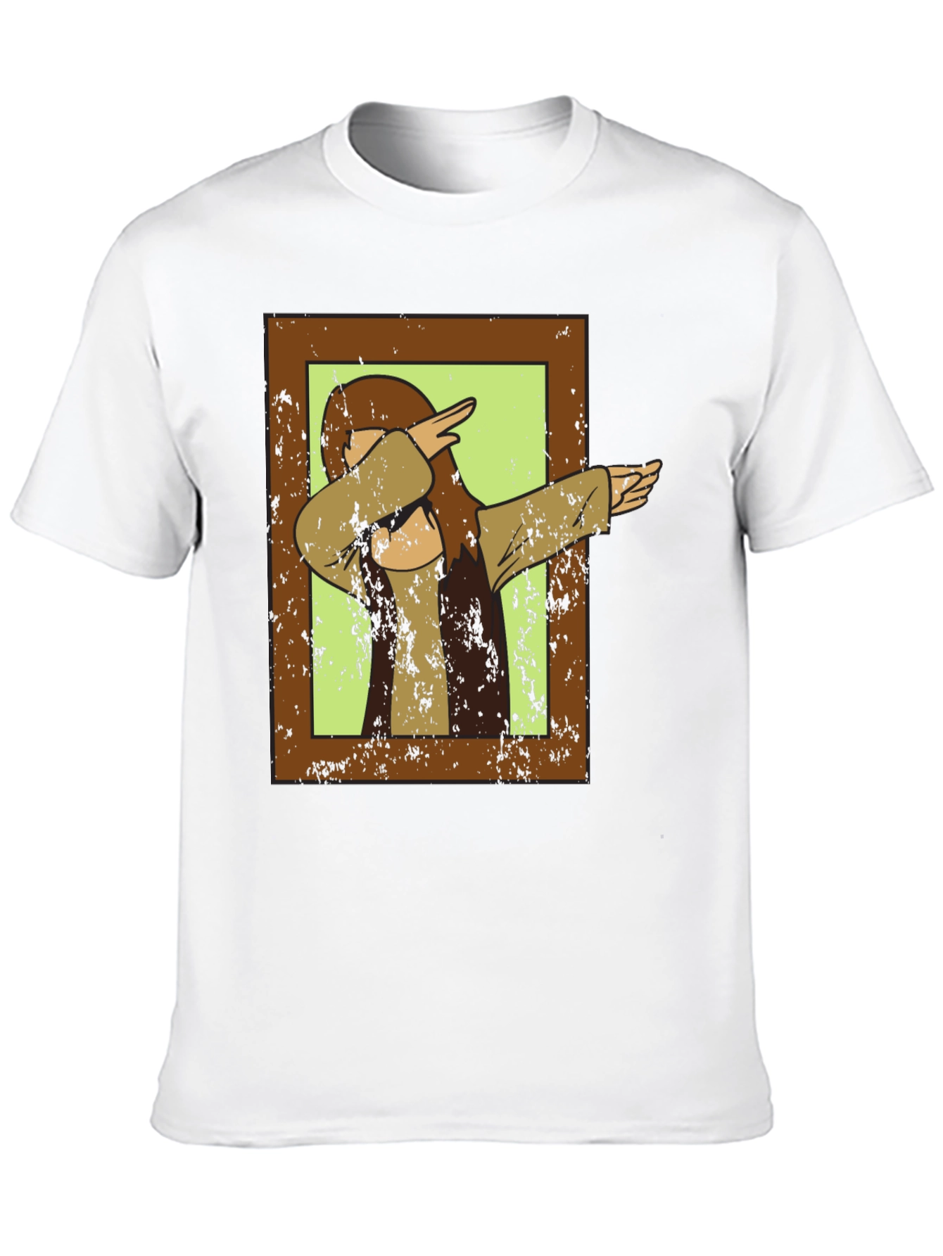 Dabbing Character Graphic Tee - Black