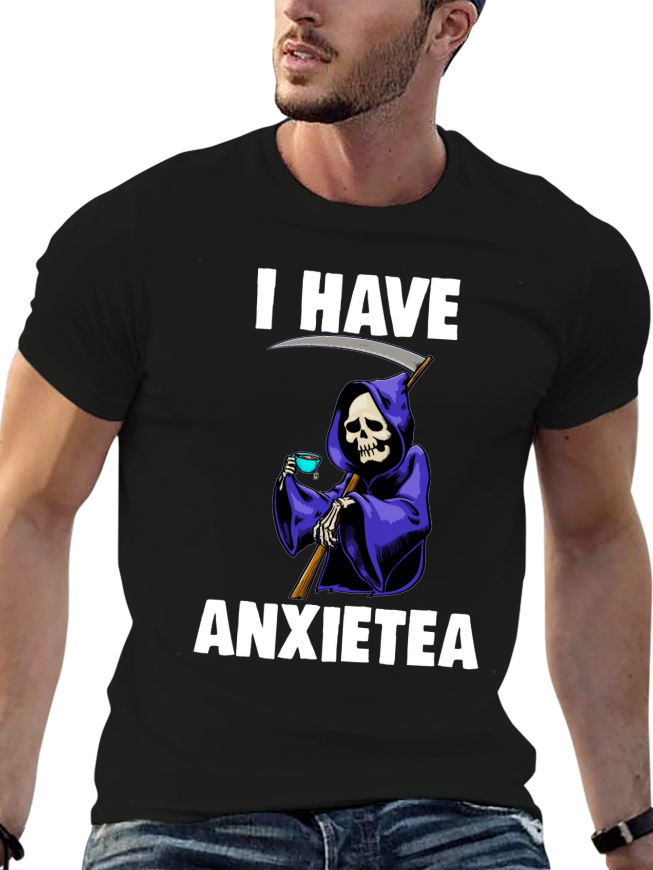 I Have Anxietea Funny Grim Reaper T-Shirt