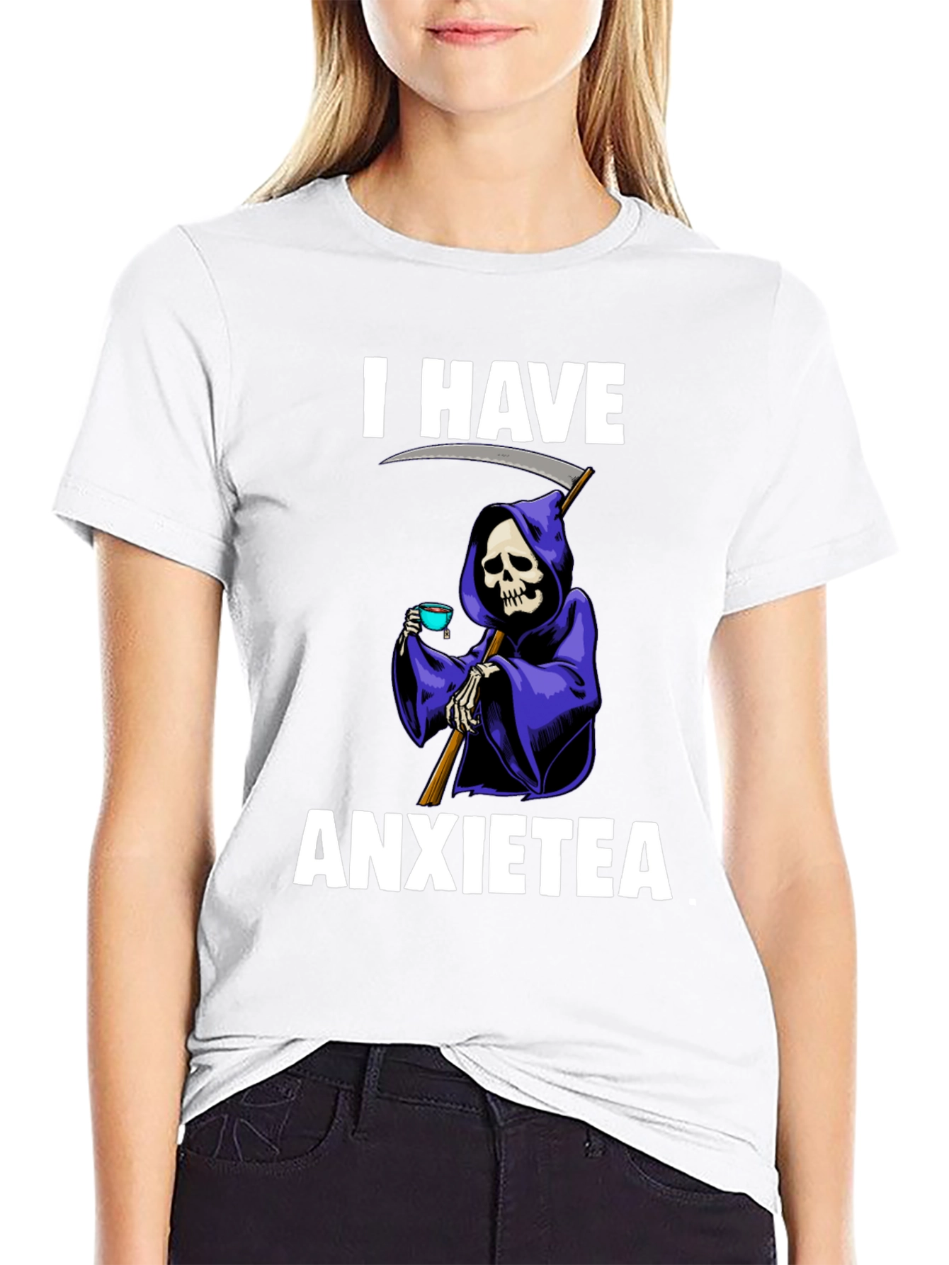 I Have Anxietea Funny Grim Reaper T-Shirt
