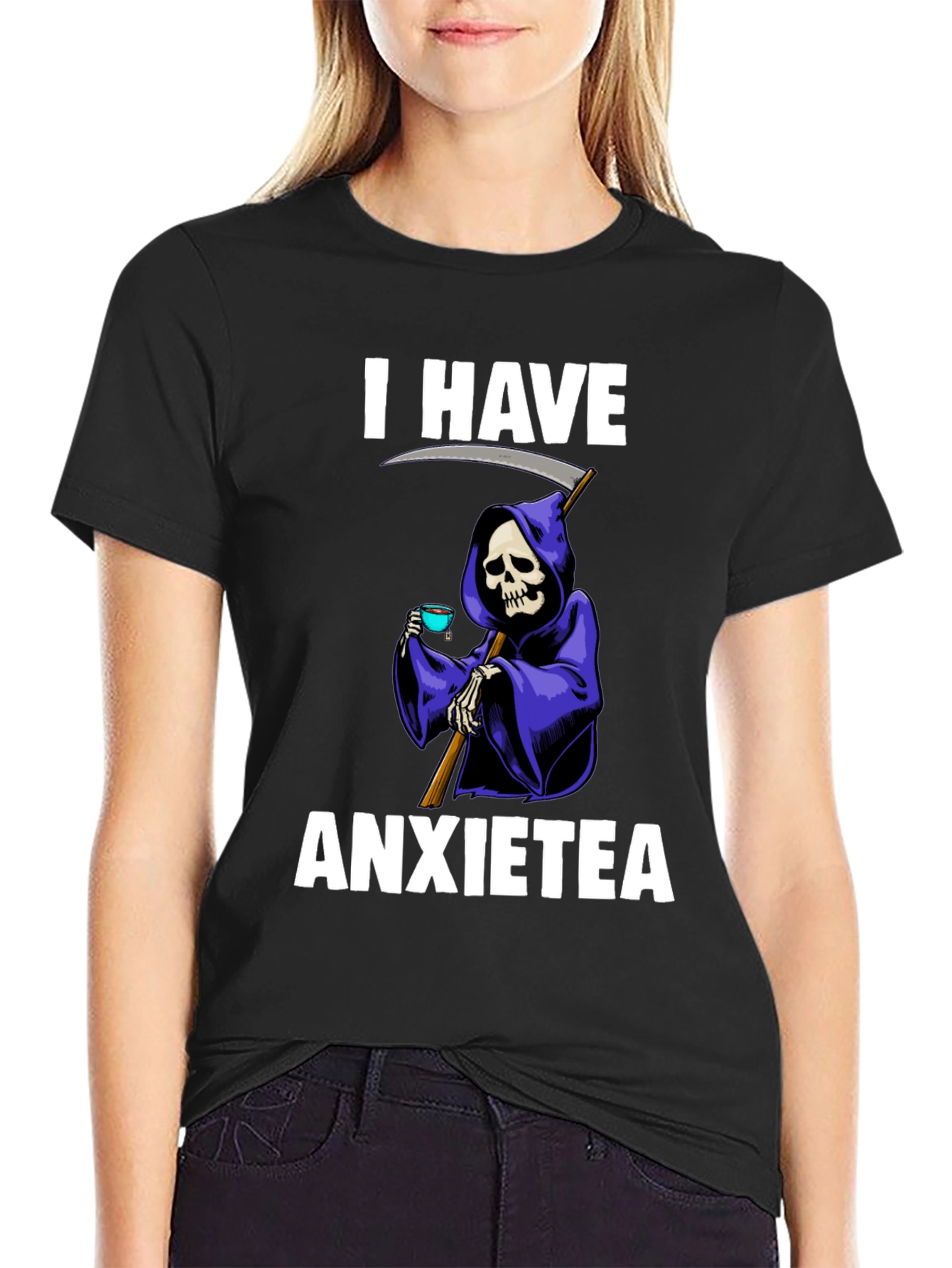I Have Anxietea Funny Grim Reaper T-Shirt