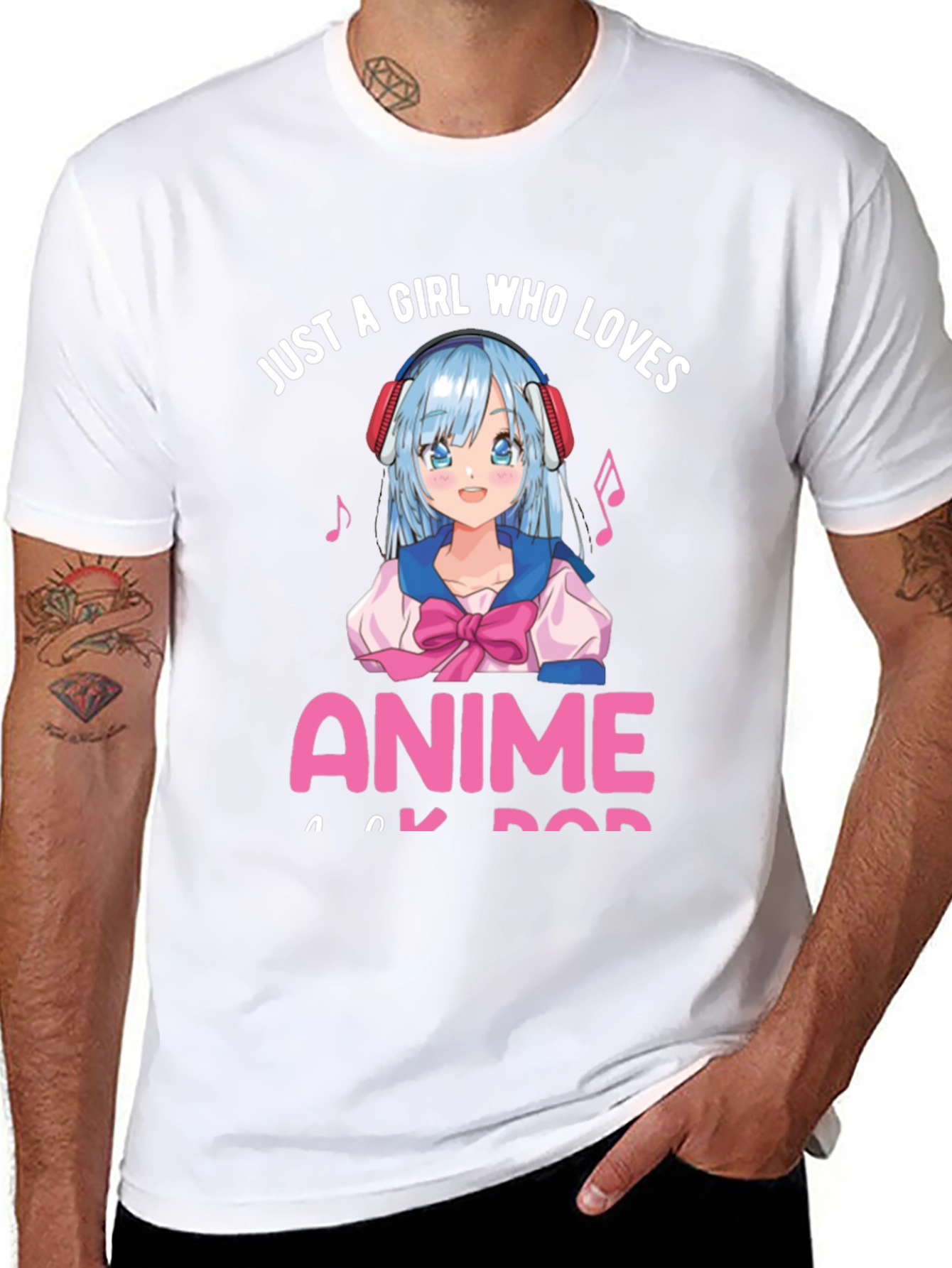 Anime Girl Lover Black T-Shirt