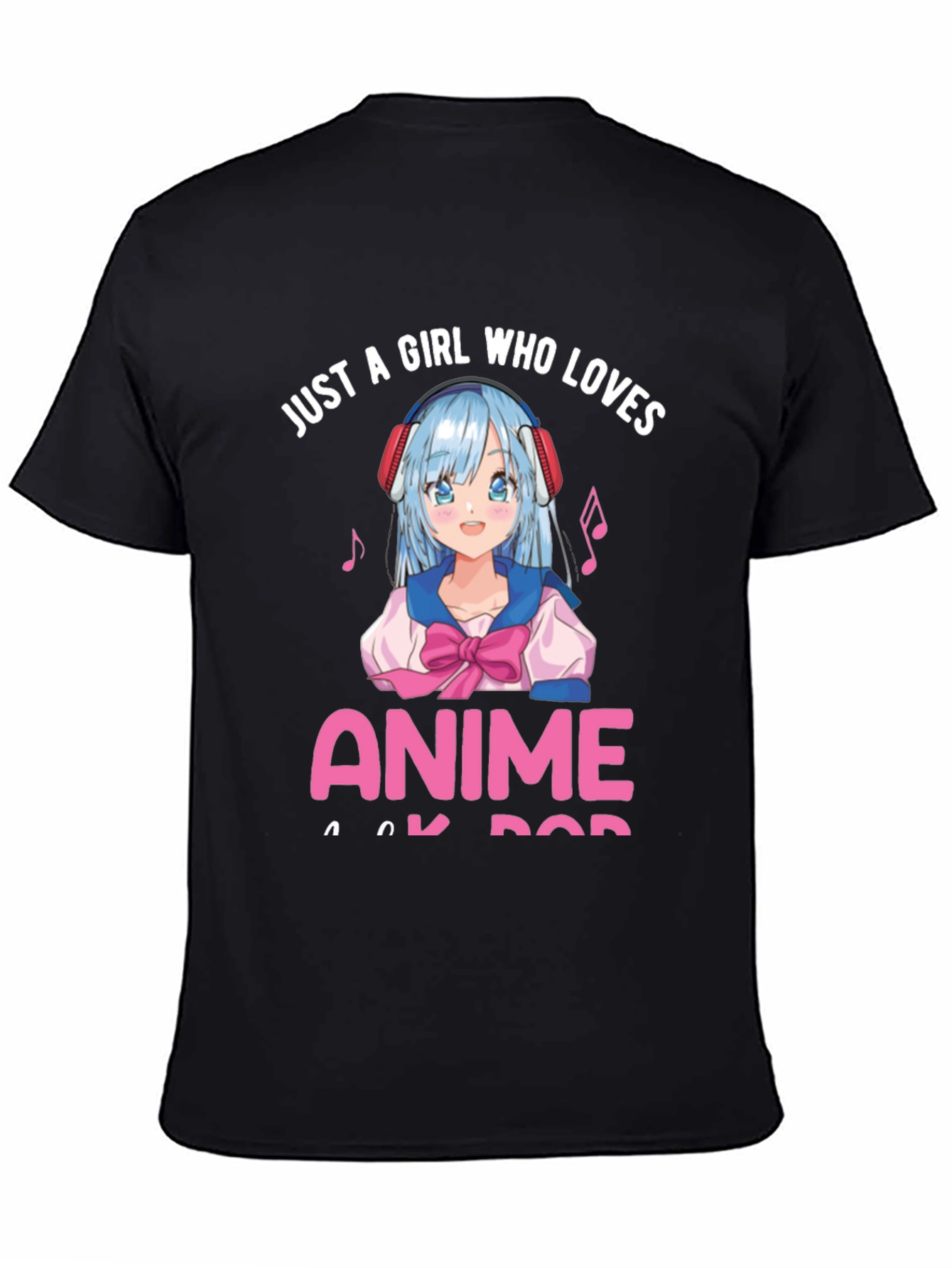Anime Girl Lover Black T-Shirt