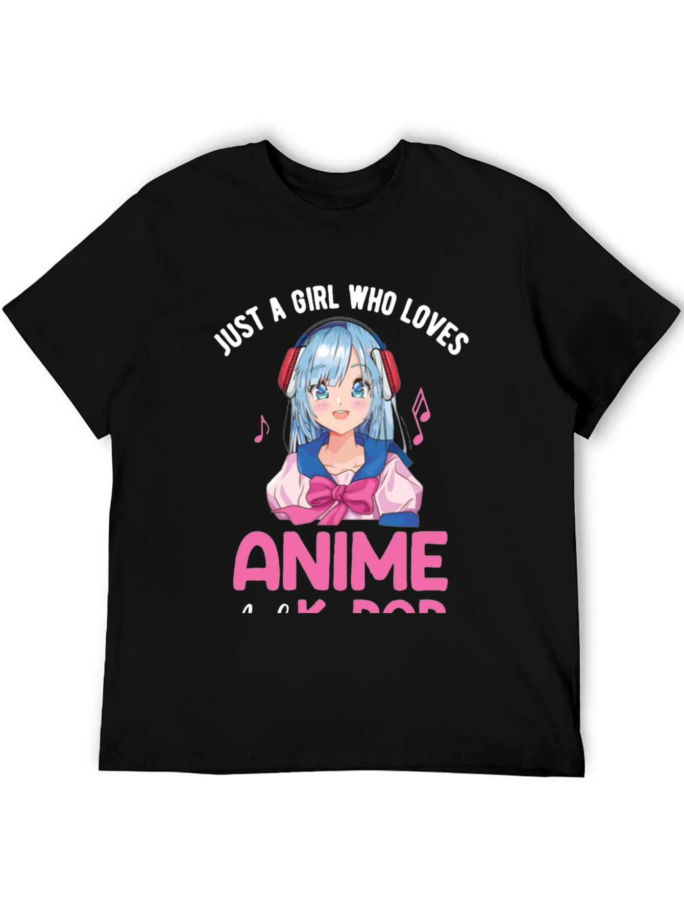 Anime Girl Lover Black T-Shirt