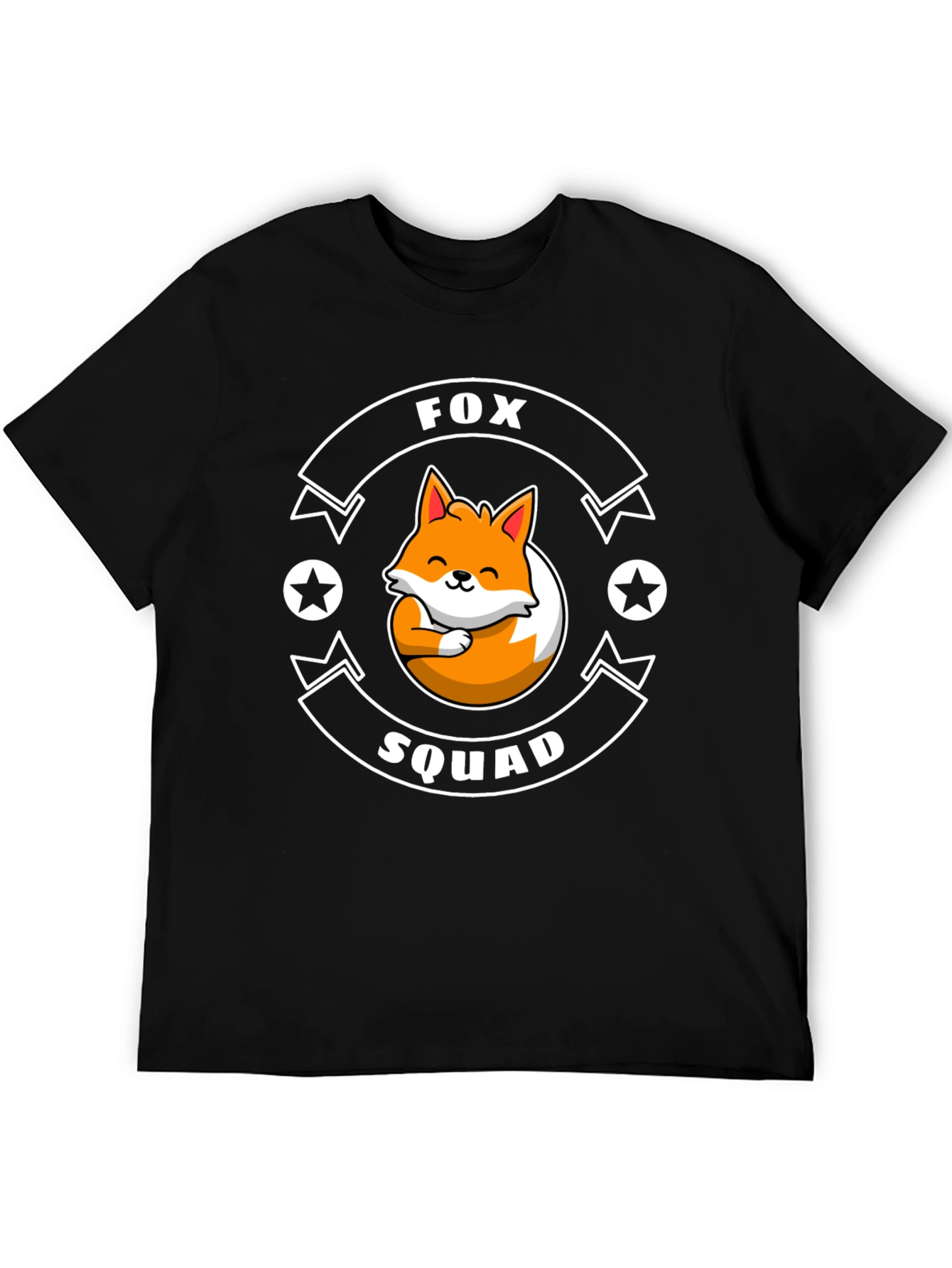 Fox Squad Graphic T-Shirt - Cute Cartoon Fox Design