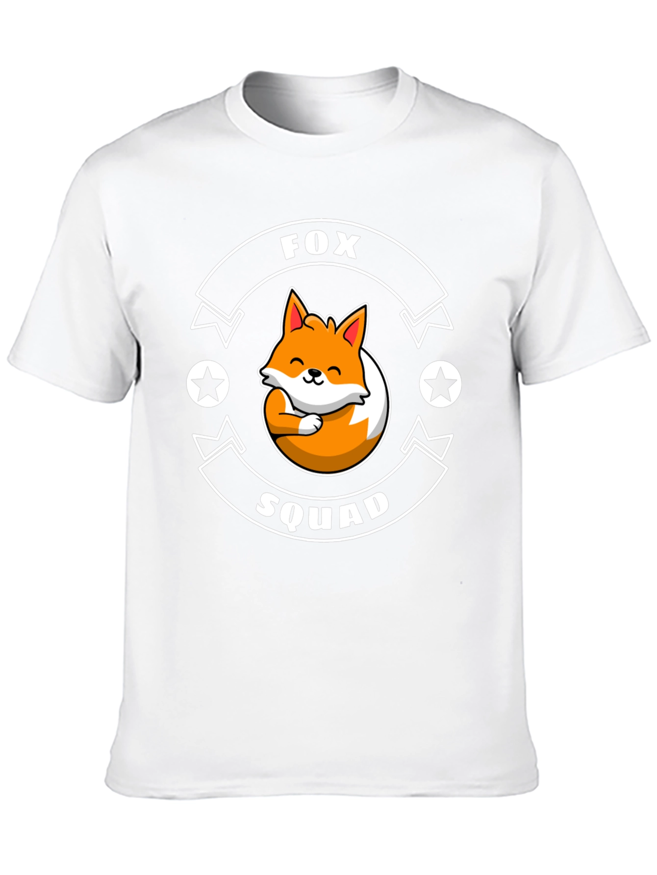 Fox Squad Graphic T-Shirt - Cute Cartoon Fox Design