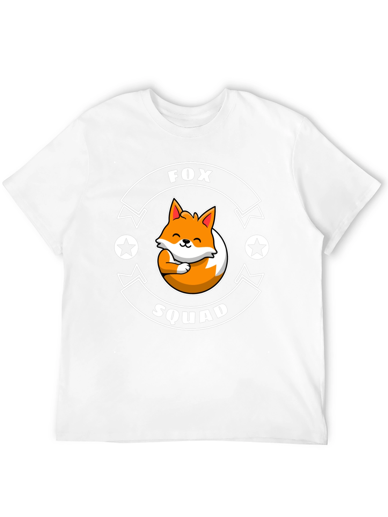 Fox Squad Graphic T-Shirt - Cute Cartoon Fox Design