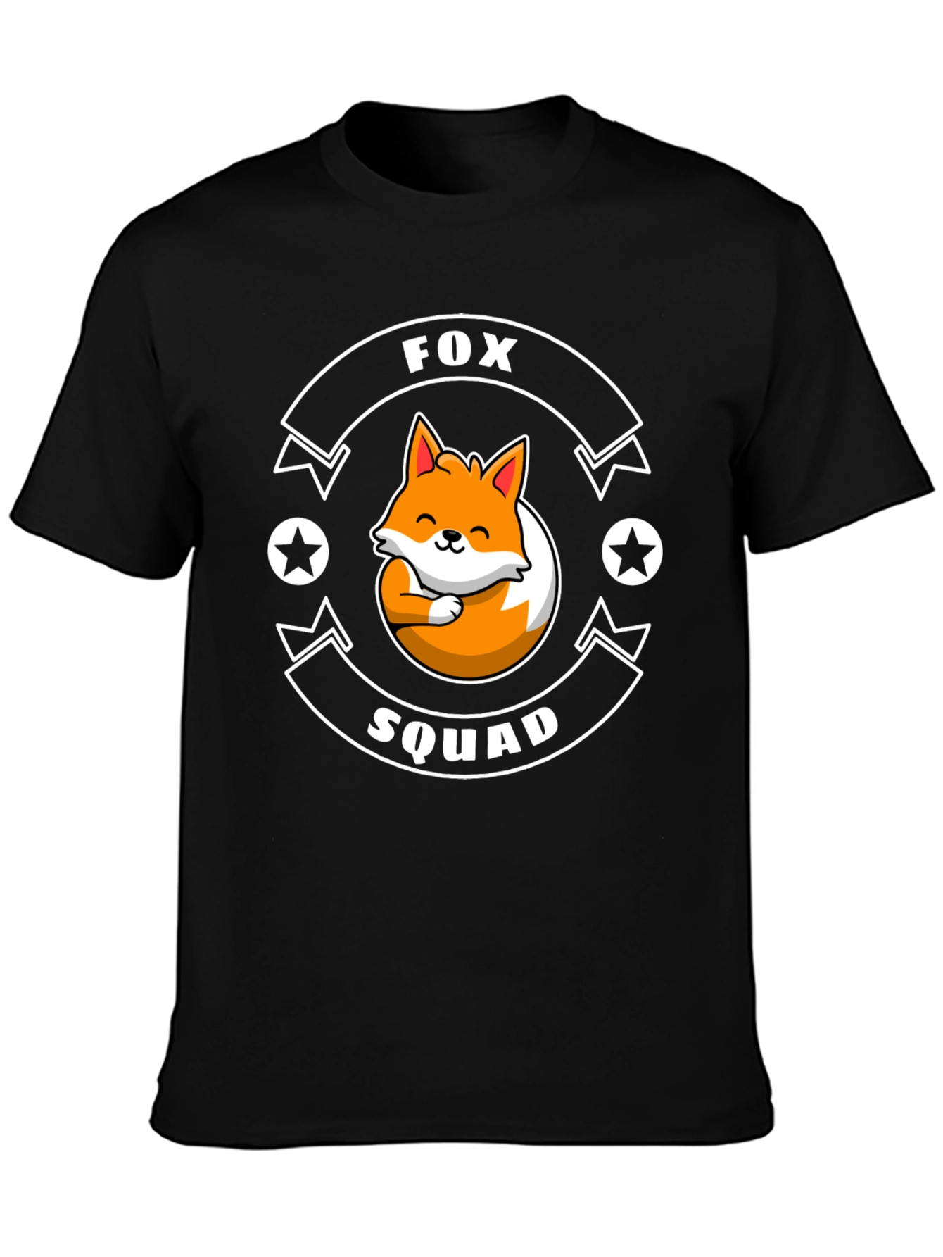 Fox Squad Graphic T-Shirt - Cute Cartoon Fox Design