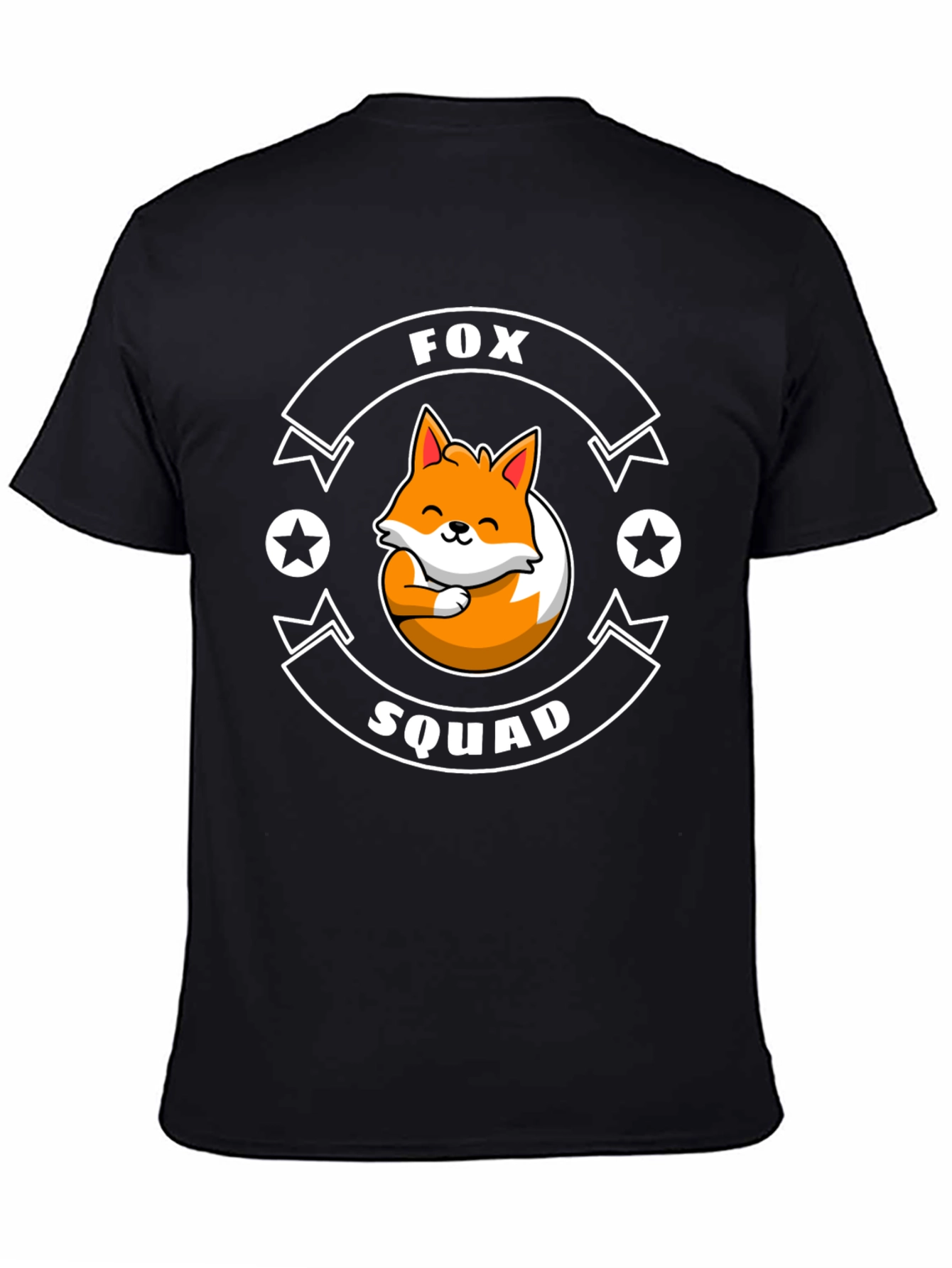Fox Squad Graphic T-Shirt - Cute Cartoon Fox Design